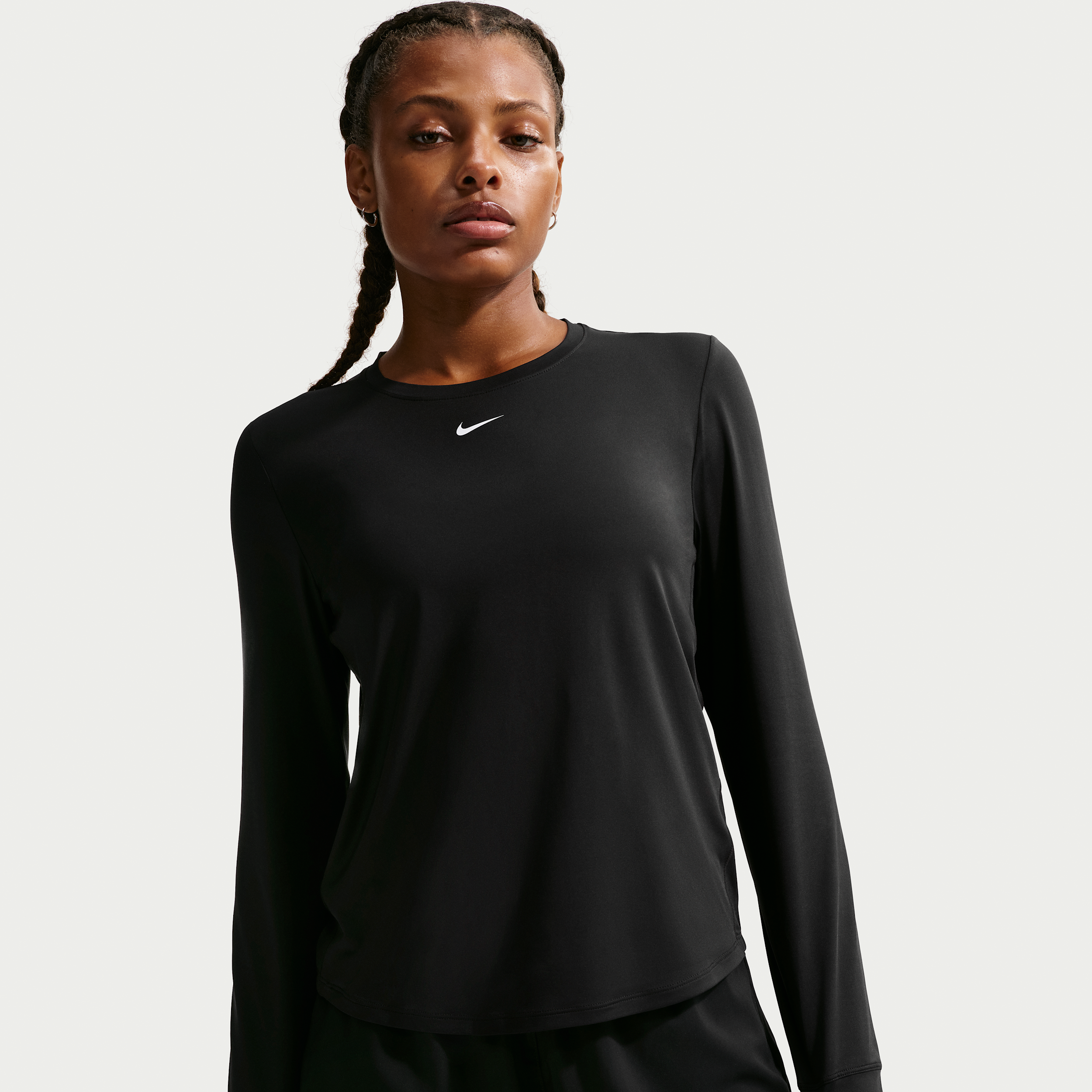 Nike Women's One Classic Dri-FIT Long-Sleeve Top in Black | FN2801-013
