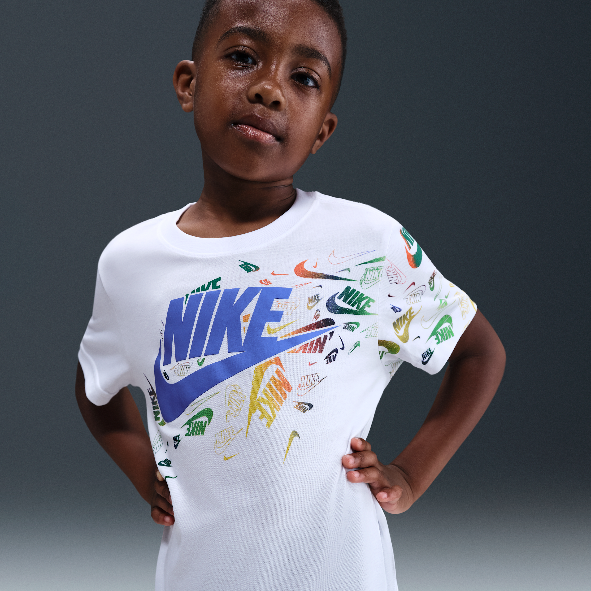 Nike Little Kids' Club Revealed T-shirt In White