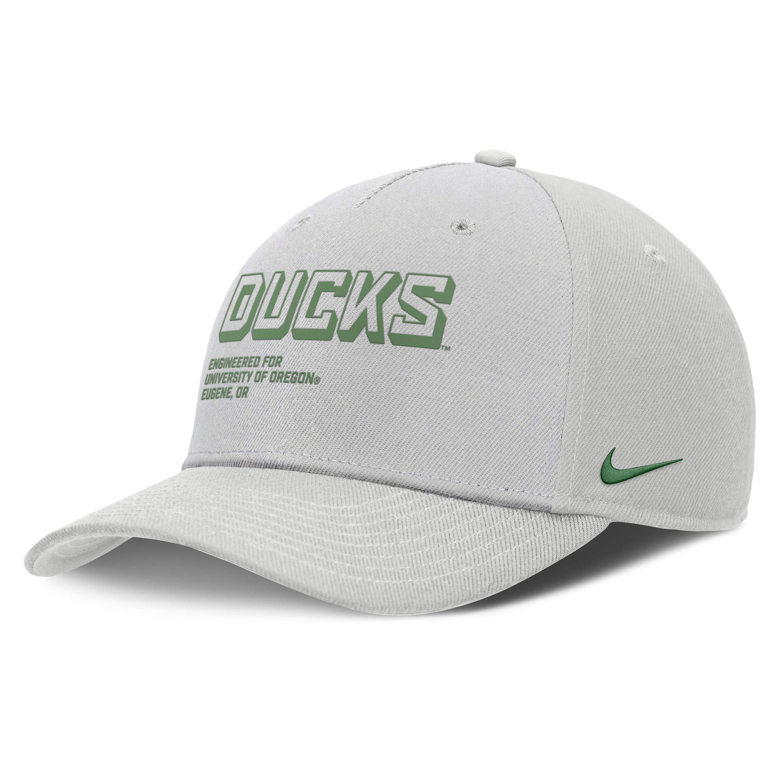 Nike Oregon On-field Primetime Rise  Men's College Adjustable Hat In Gray