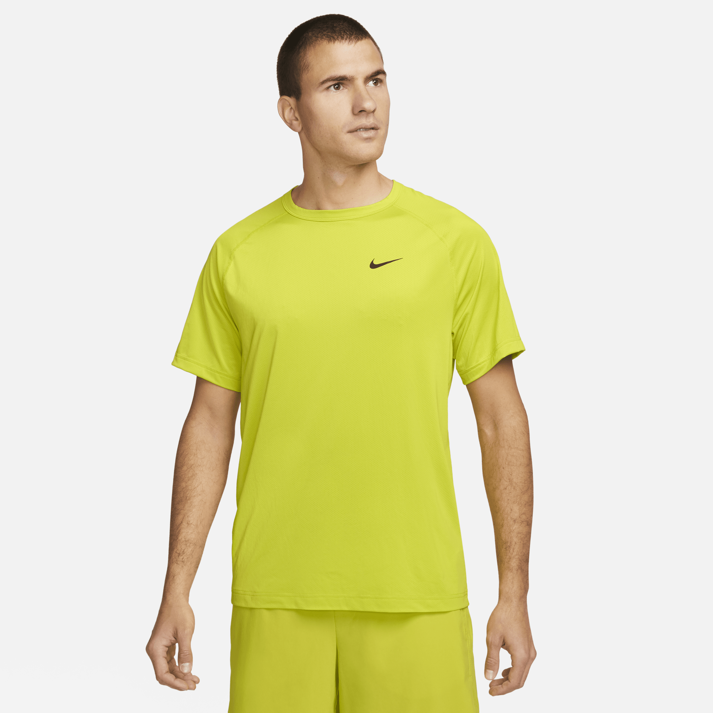 Nike Men's Ready Dri-fit Short-sleeve Fitness Top In Green