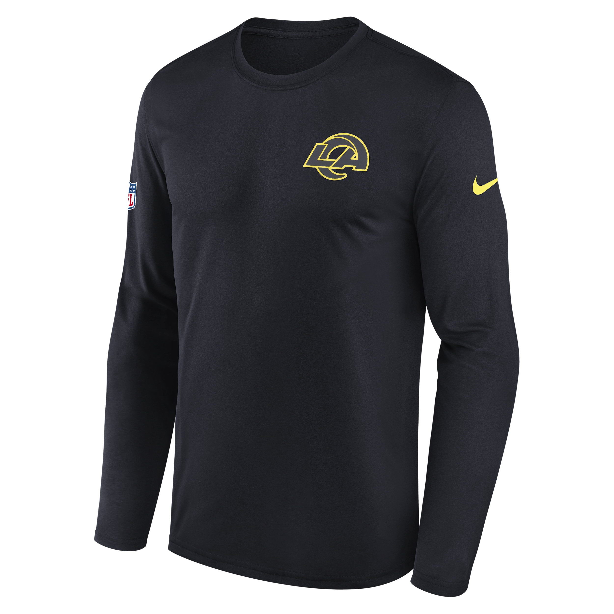 Nike Los Angeles Rams Rivalries Collection Sideline Legend  Logo  Men's Dri-fit Nfl Long-sleeve T-shirt In Blue