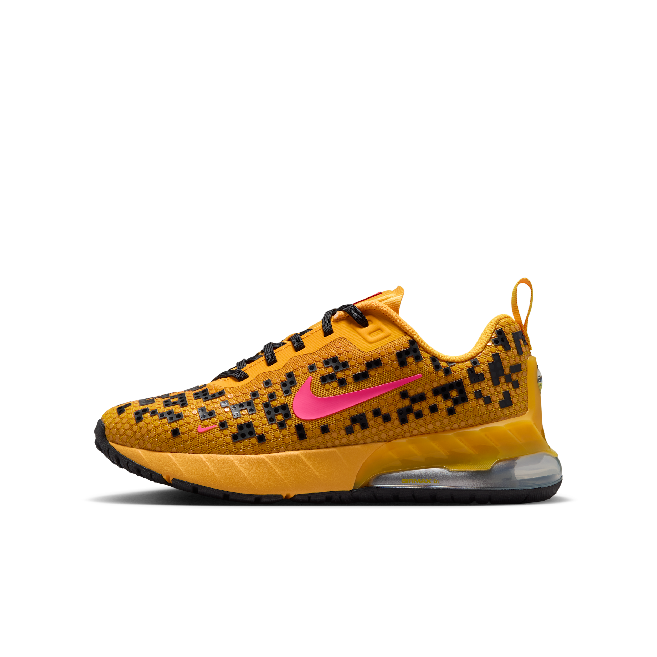 Boys Nike Air Max Phoenix x Lego COL - Boys' Grade School Shoes Gold/Black/Hyper Pink Size 06.5