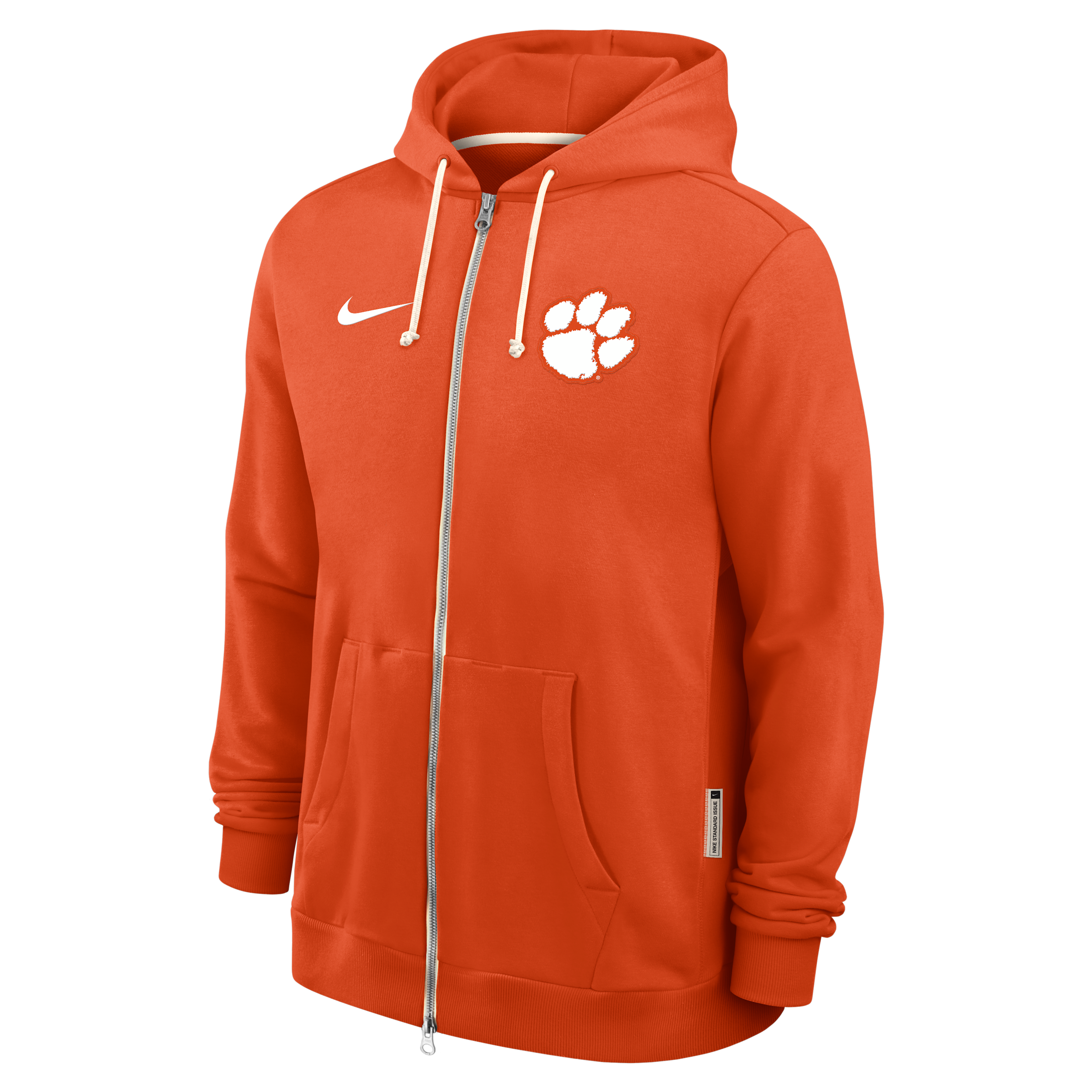 Nike Clemson Sideline  Men's Dri-fit College Full-zip Hoodie In Orange