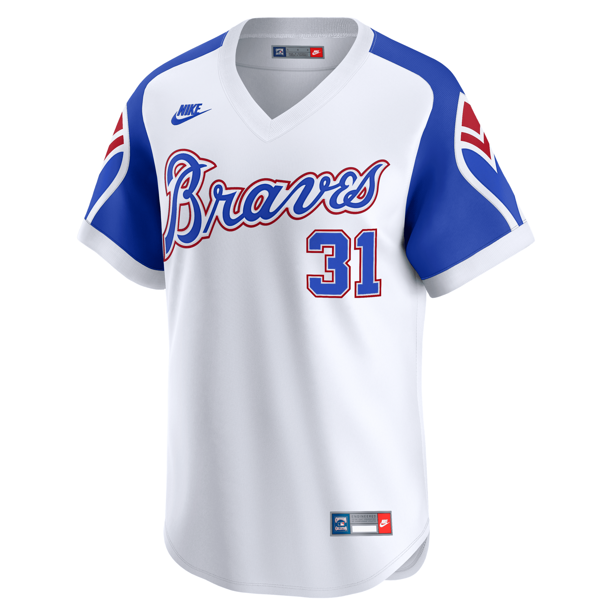 Greg Maddux Atlanta Braves Cooperstown Nike Men's Dri-FIT ADV MLB Limited Jersey in White | CO25ATC4QR3-ZVQ