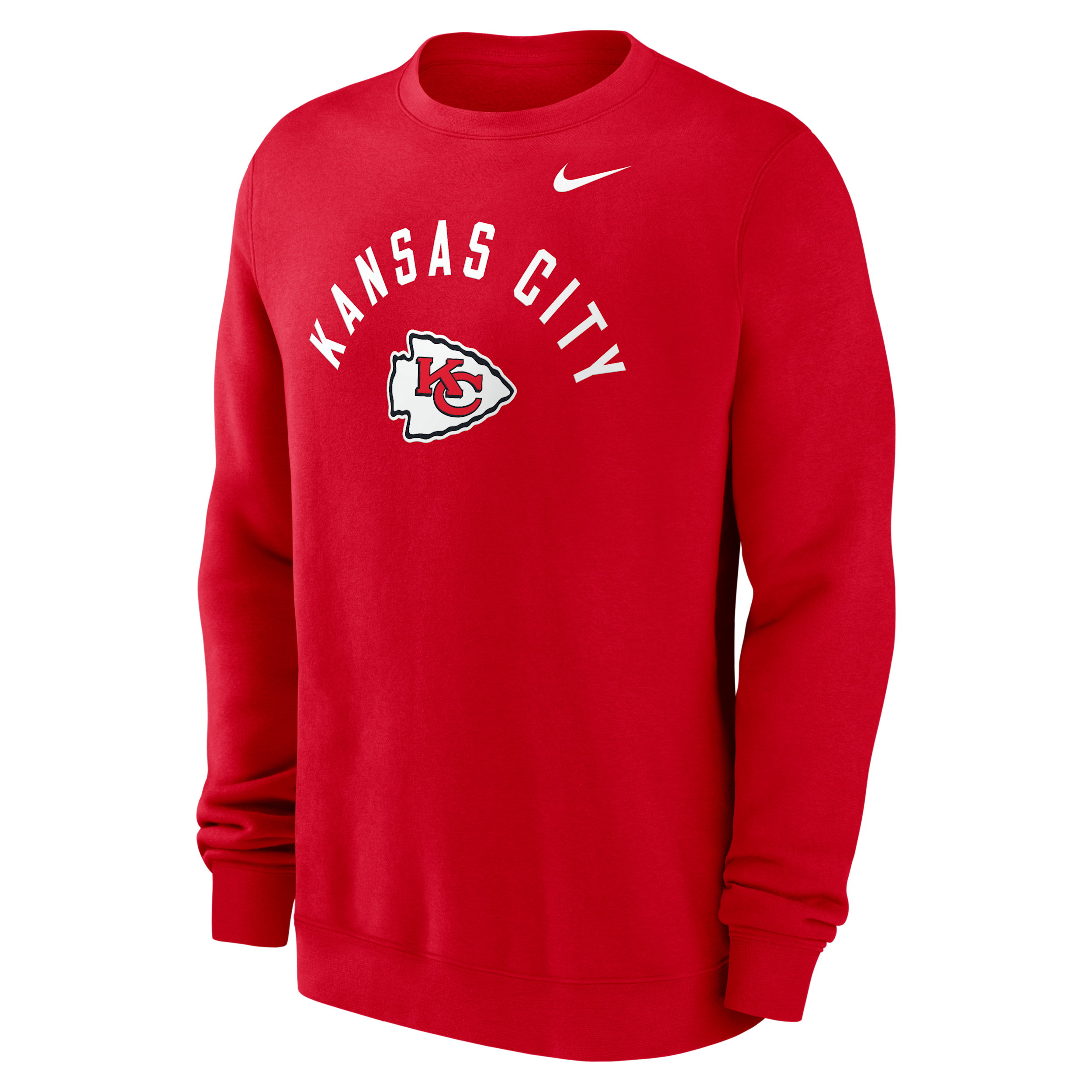 Nike Men's Red Kansas City Chiefs Defensive Leader Club Fleece Pullover Sweatshirt - Red
