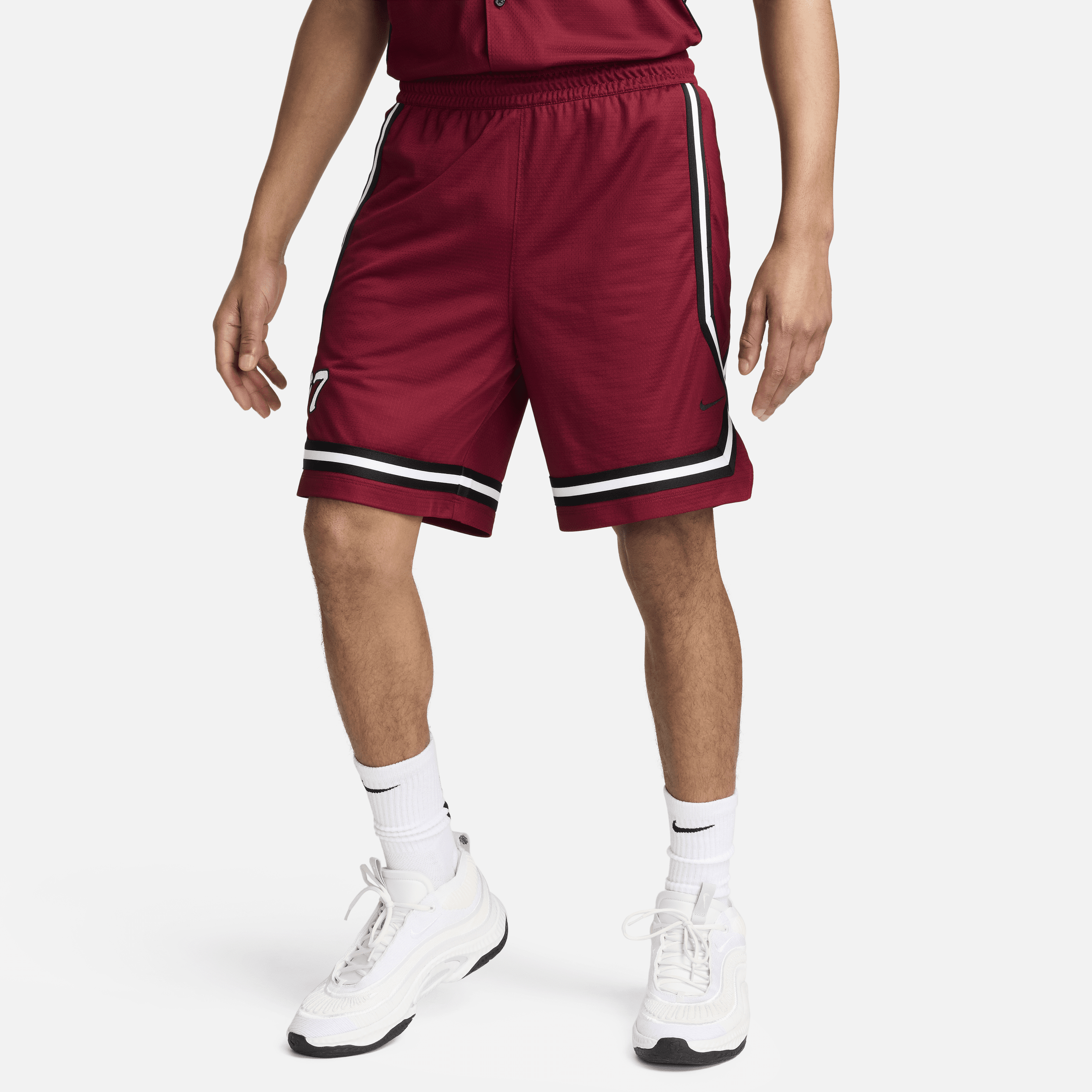 Shop Nike Men's Dna Crossover Dri-fit 8" Basketball Shorts In Red
