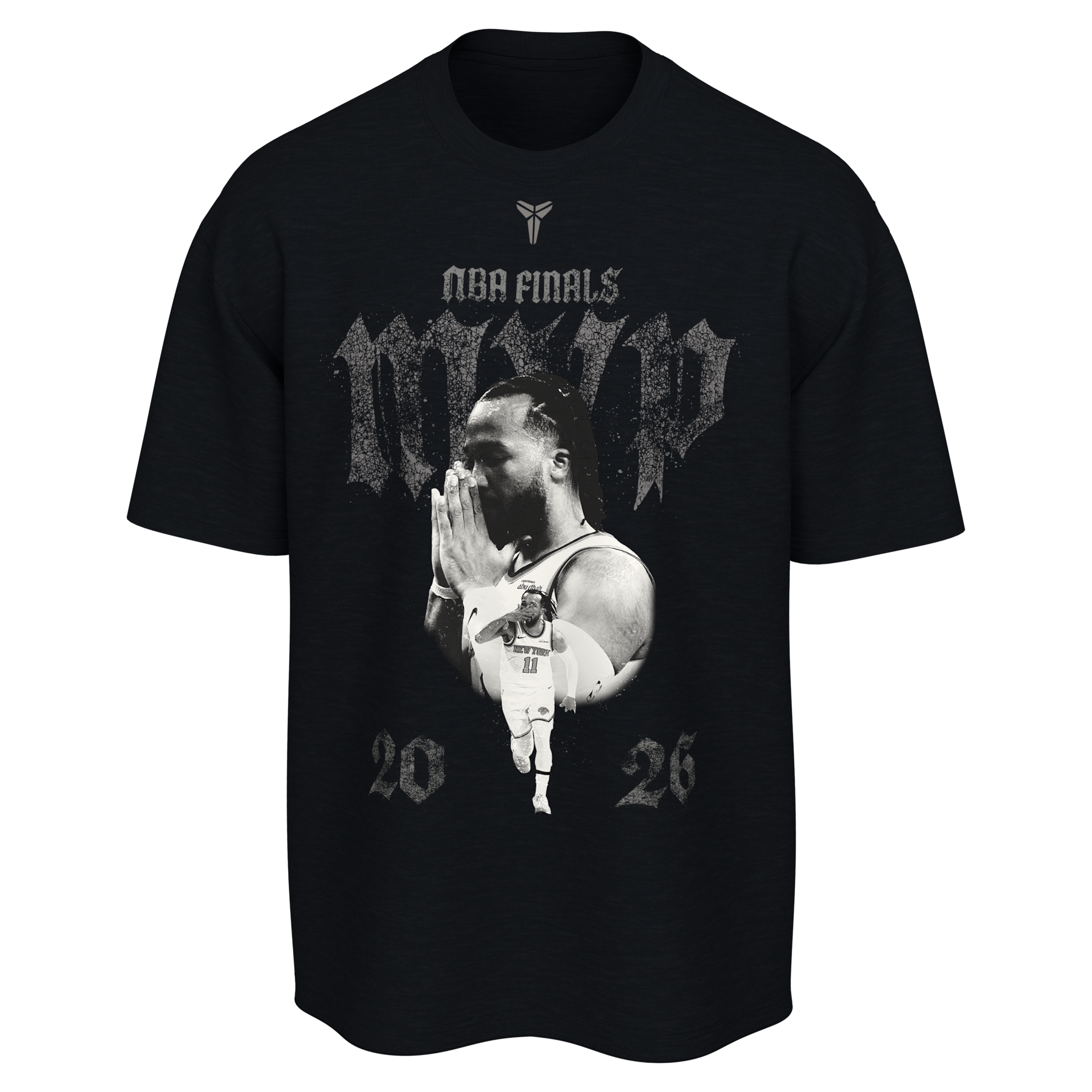 Nike Men's and Women's Jalen Brunson Black New York Knicks 2026 Nba Finals Mvp T-Shirt - Black