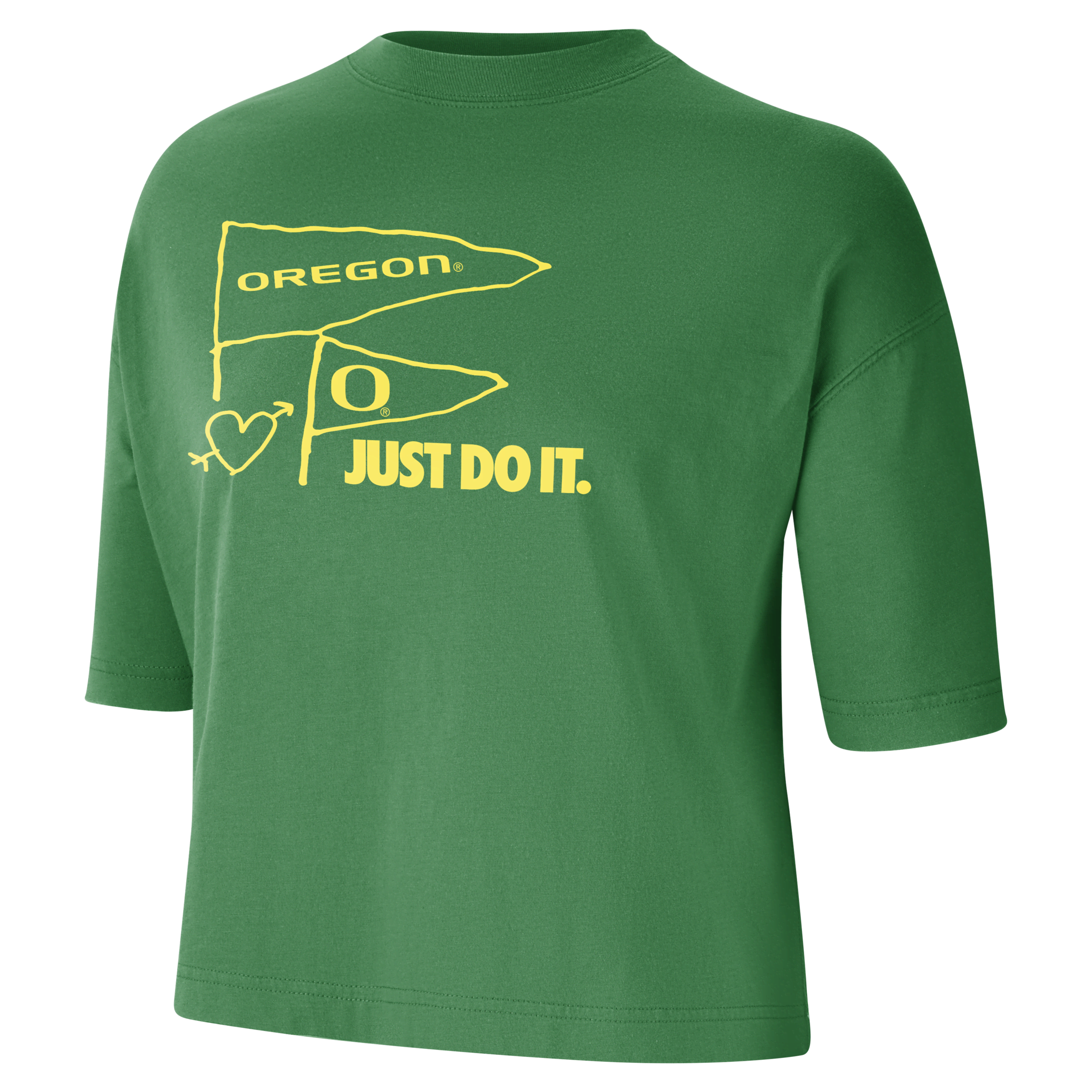 Nike Oregon  Women's College T-shirt In Green
