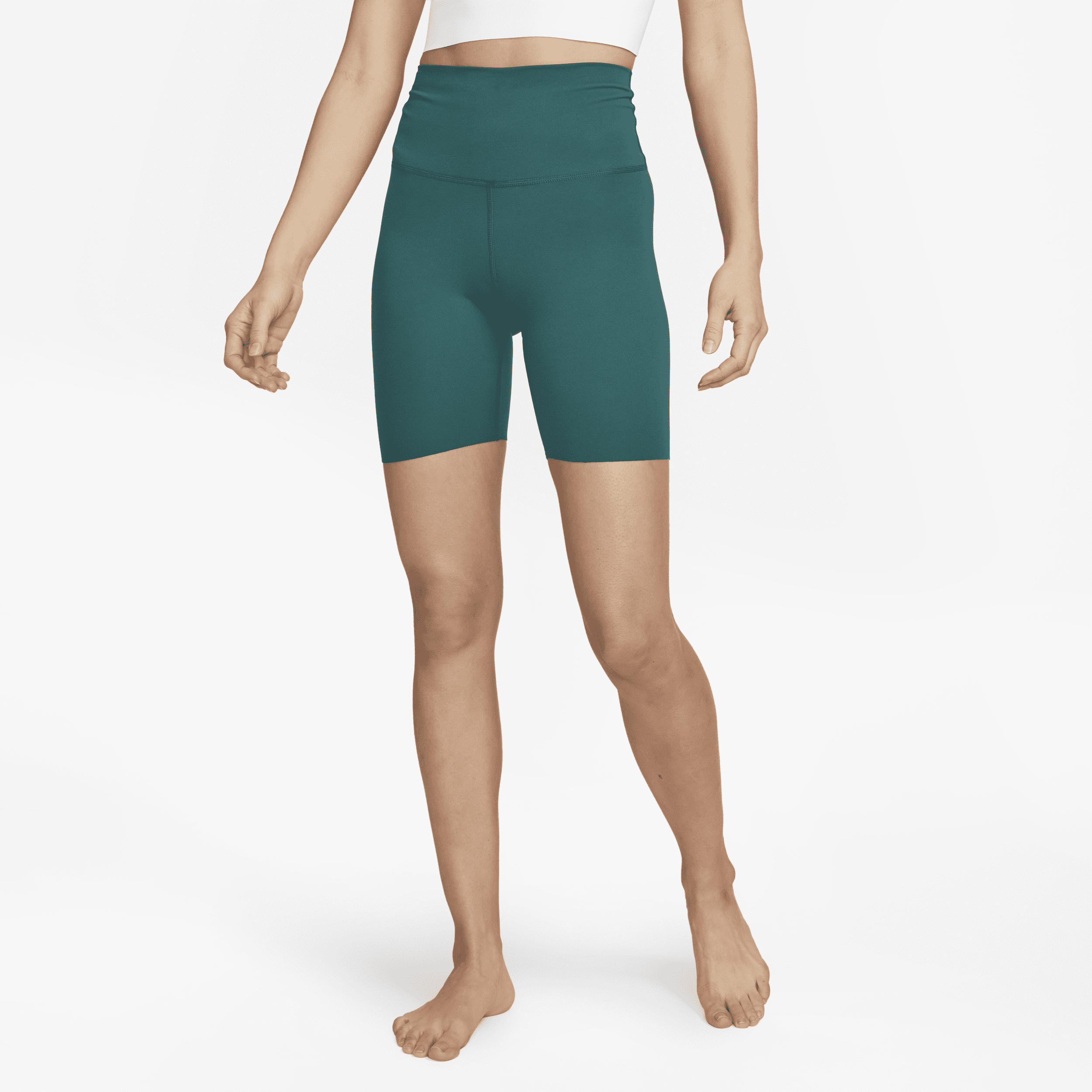 Nike Women's Yoga Luxe High-waisted Shorts In Green