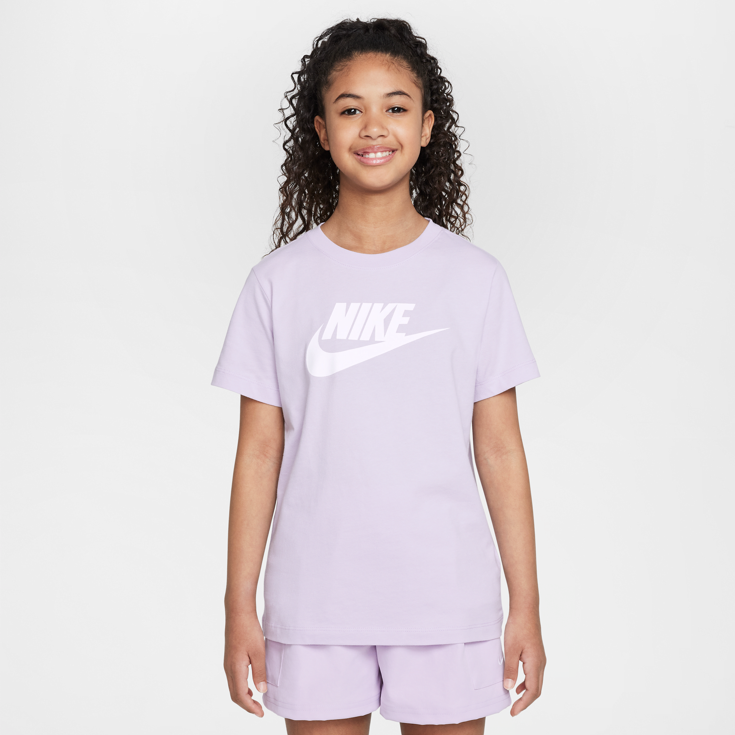 Nike Sportswear Big Kids' T-shirt In Purple