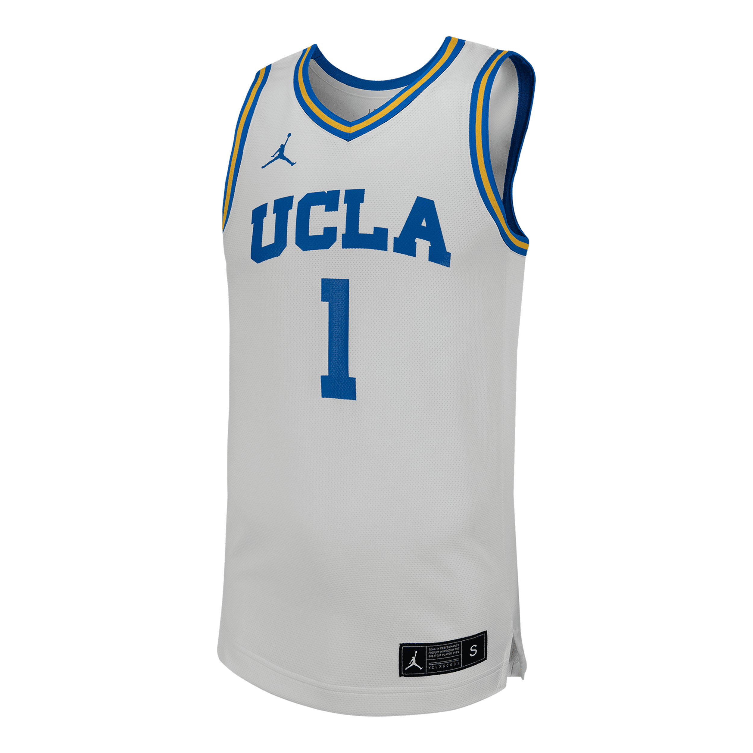 Nike Unisex Ucla Jordan College Basketball Replica Jersey In White
