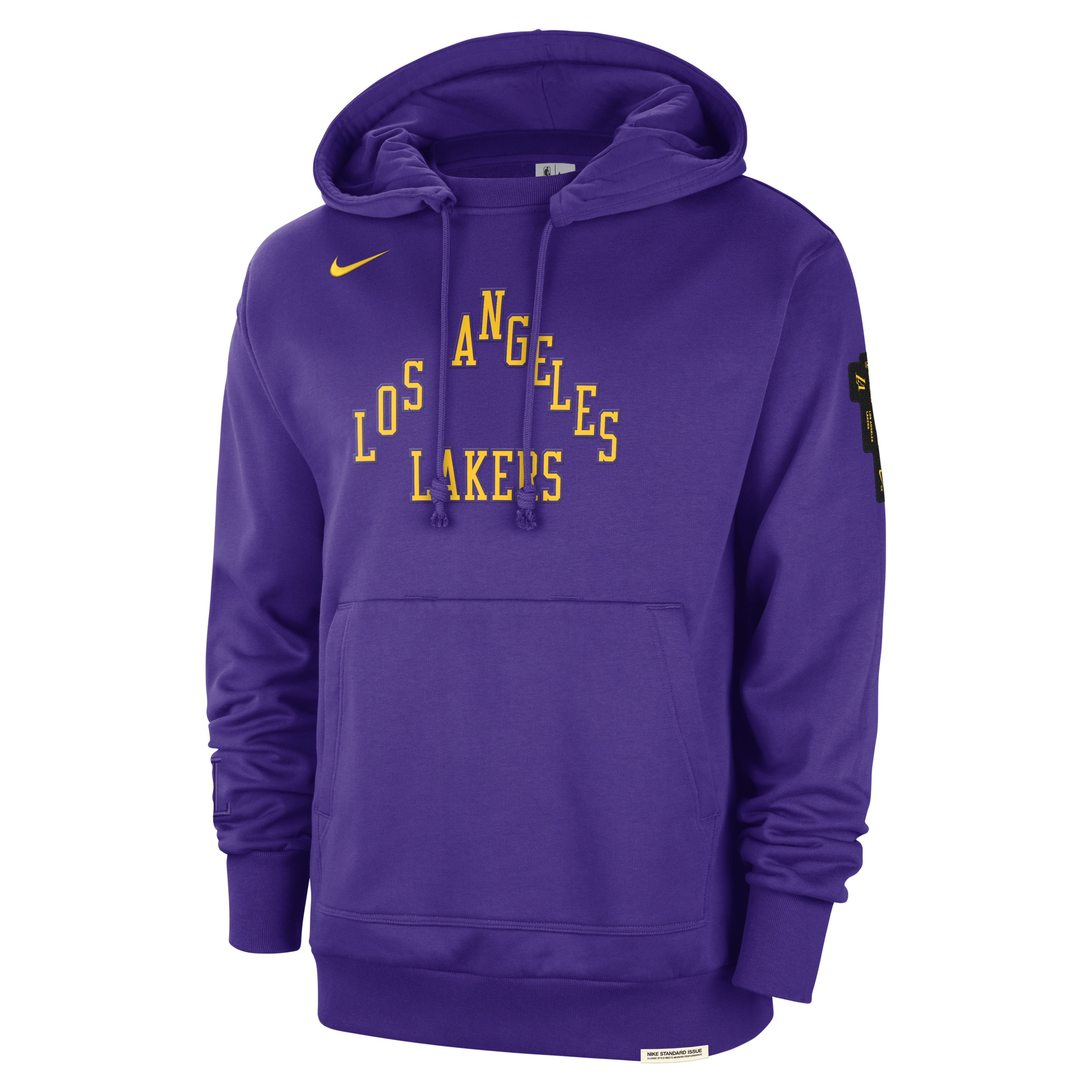 Shop Nike Los Angeles Lakers Standard Issue 2023/24 City Edition  Men's Nba Courtside Hoodie In Purple