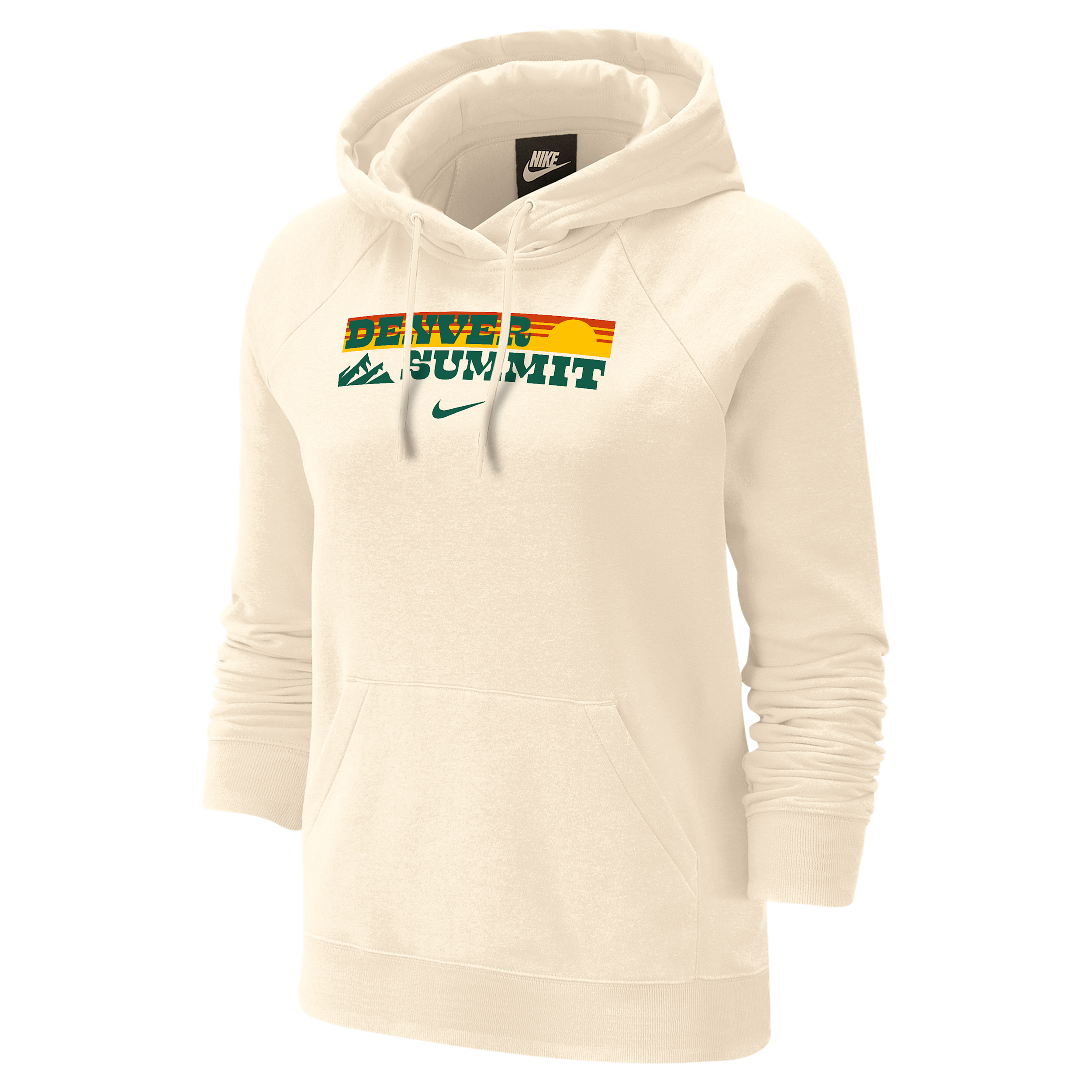 Denver Summit Phoenix Fleece Nike Women's Oversized Hoodie in White | W31855DNFC26-NAT