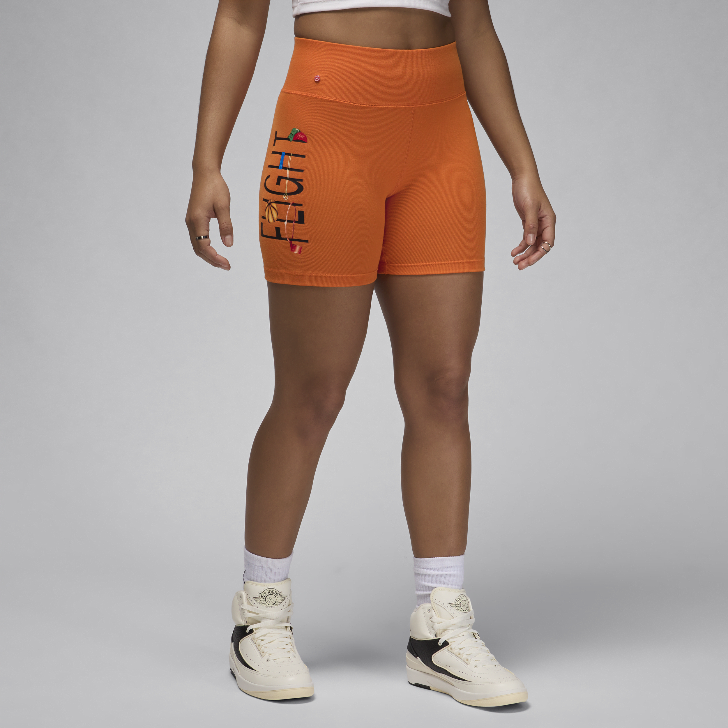 Shop Jordan Women's  Artist Series By Darien Birks Shorts In Orange