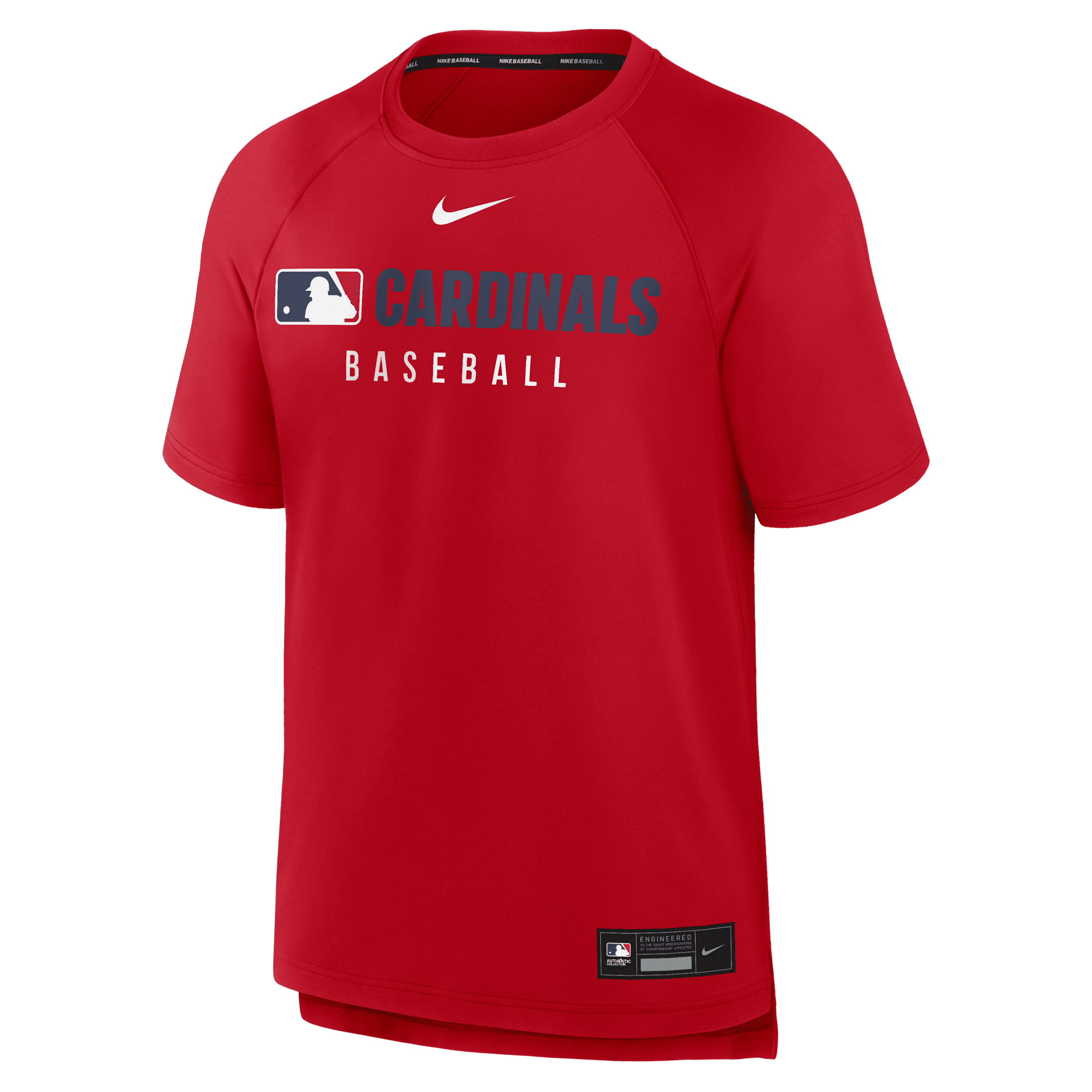 Nike Men's Red St. Louis Cardinals Authentic Collection Pregame Raglan Performance T-shirt