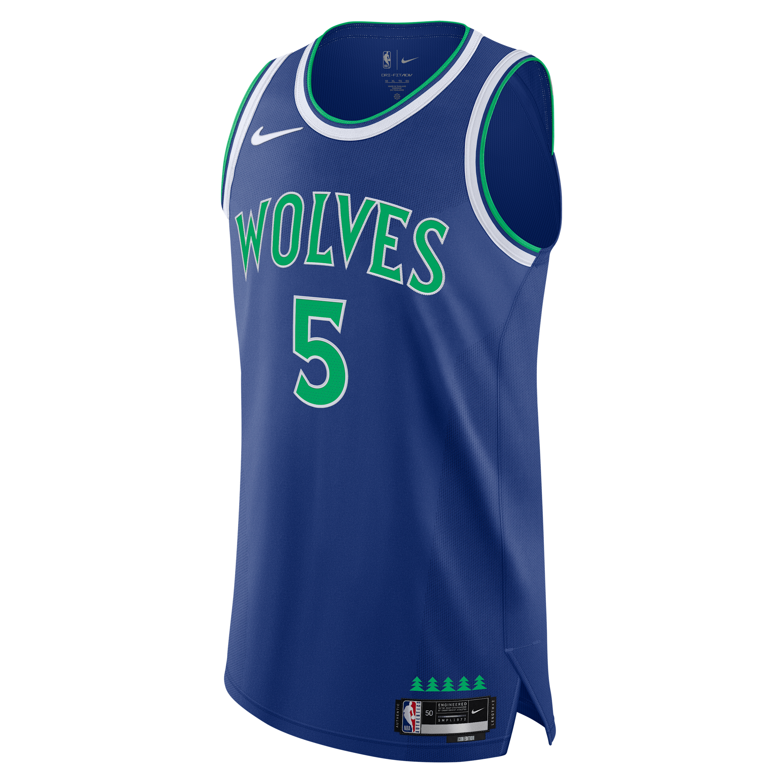 Nike Men's Minnesota Timberwolves Anthony Edwards Dri-FIT ADV NBA Authentic Jersey in Blue | II4505-495