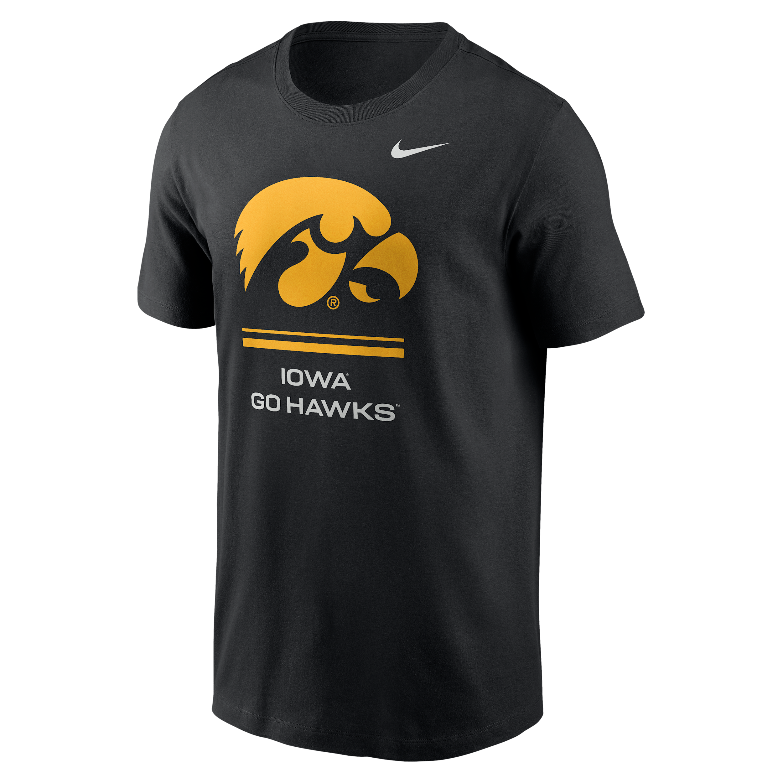 Iowa Sideline Nike Men's Dri-FIT College T-Shirt in Black | 02ET00AIA-ZK0