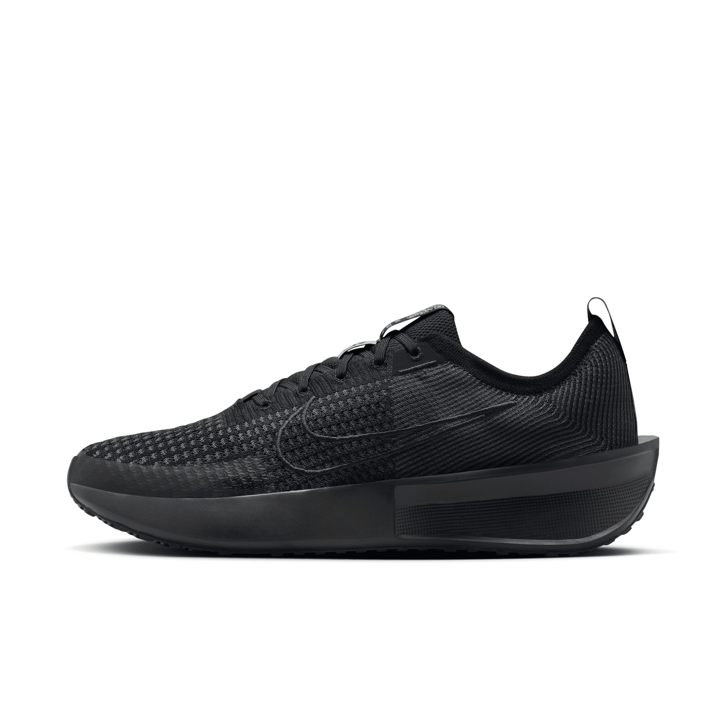 Shop Nike Men's Interact Run Road Running Shoes In Black