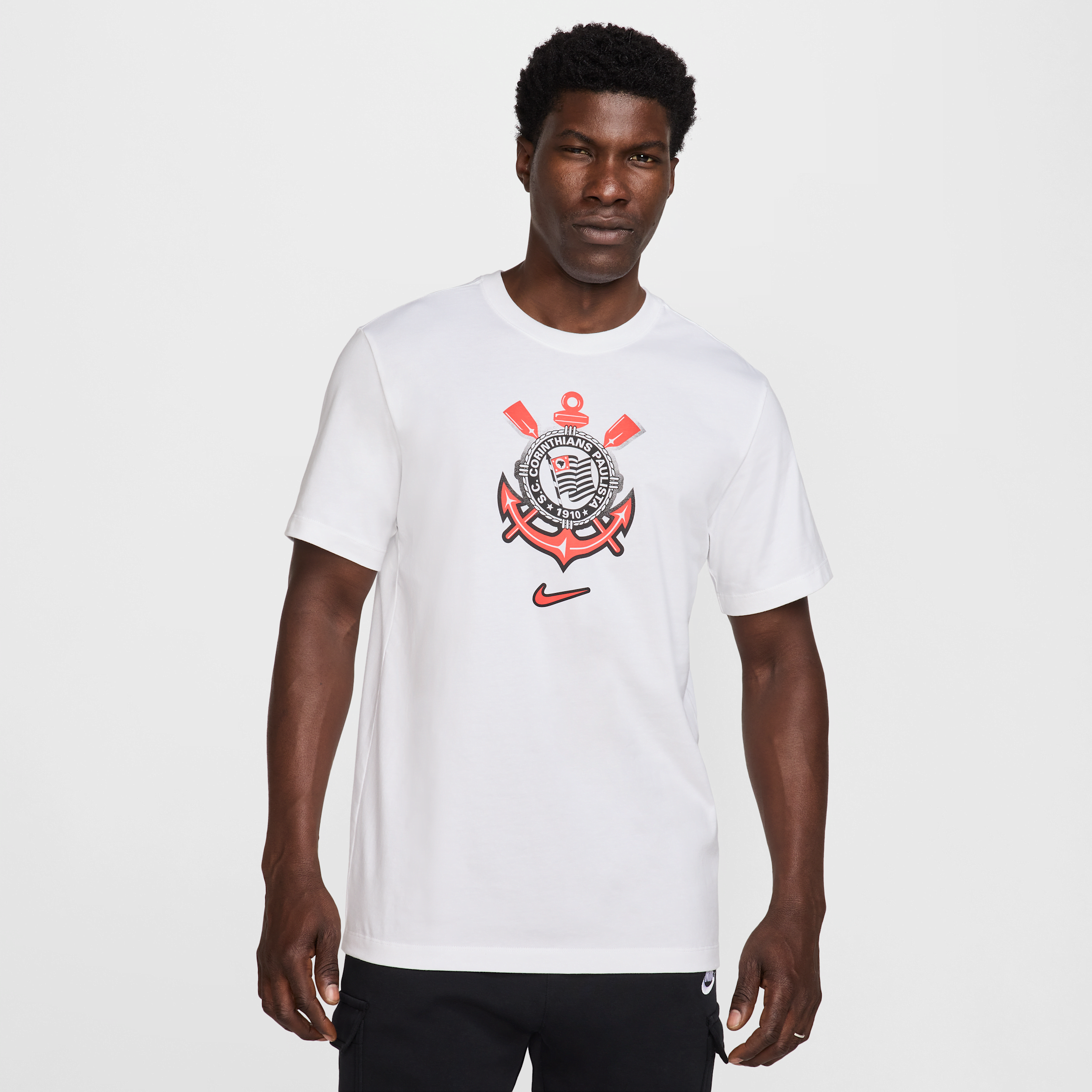 Nike White Corinthians Crest T-shirt In White