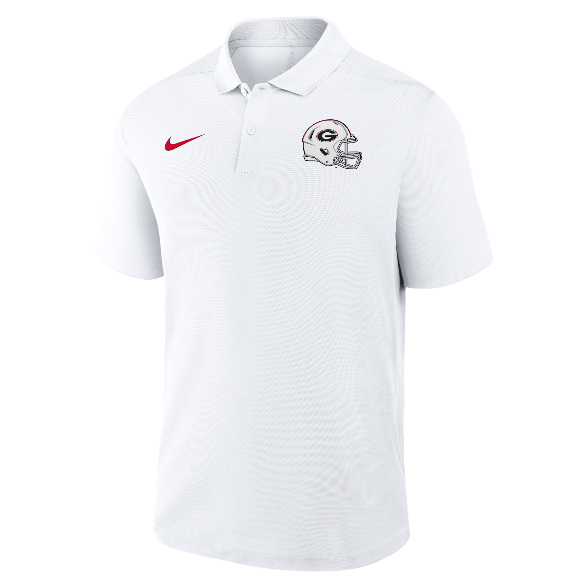 Georgia 2026 White Out Victory Nike Men's Dri-FIT College Polo in White | 035810AGBN-E7L