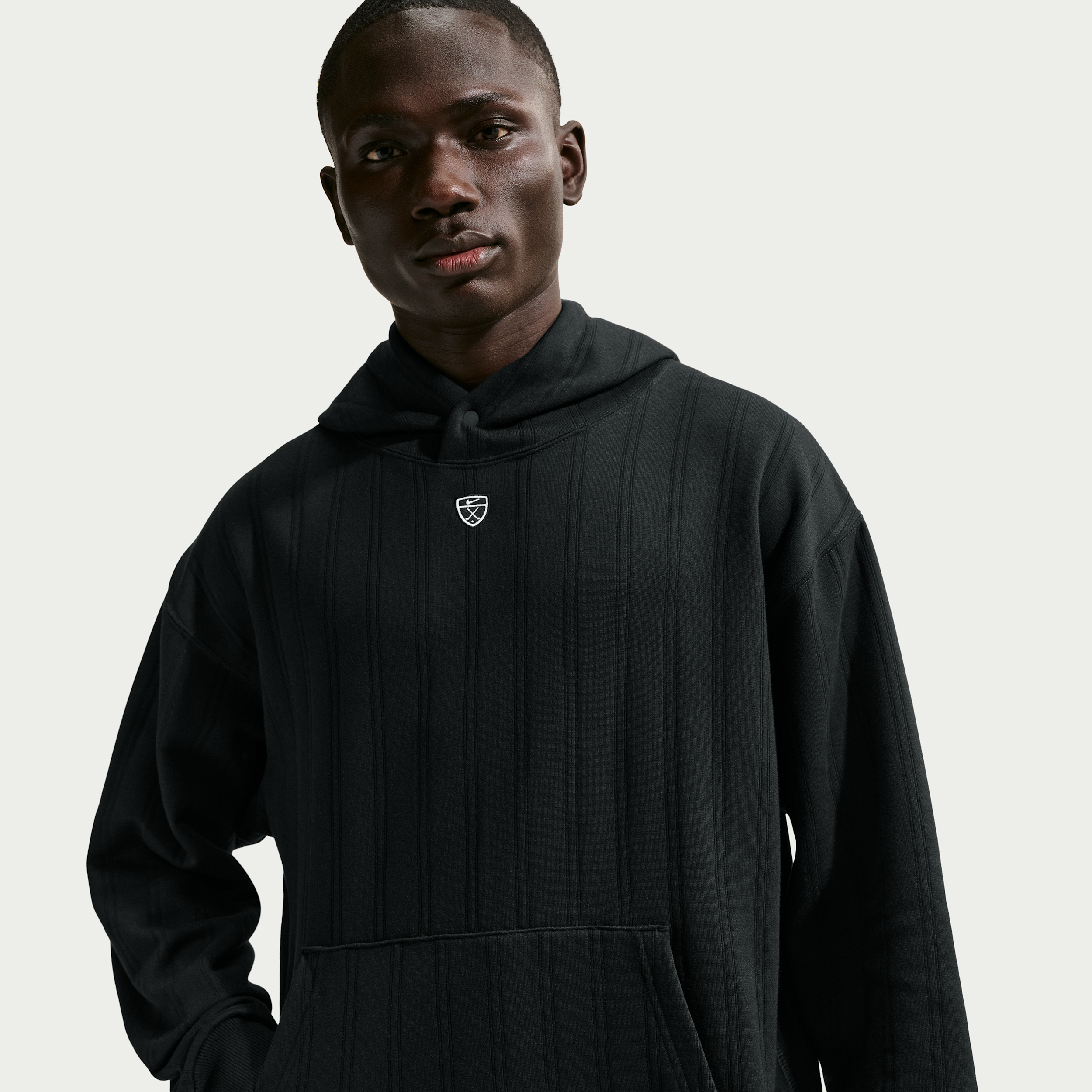 Nike Men's Fairway Fresh Therma-FIT Oversized Golf Hoodie in Black | IB0297-010