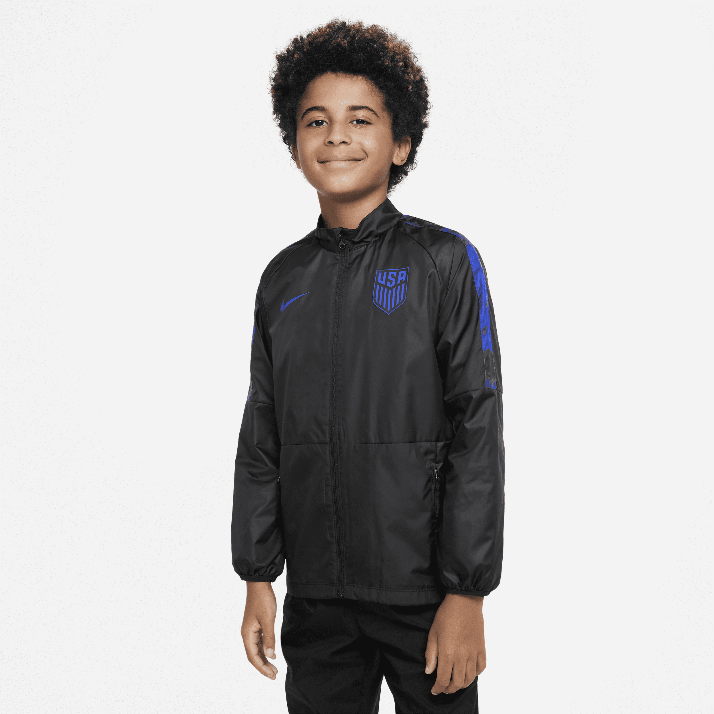 Nike U.s. Repel Academy Awf Big Kids' Soccer Jacket In Black