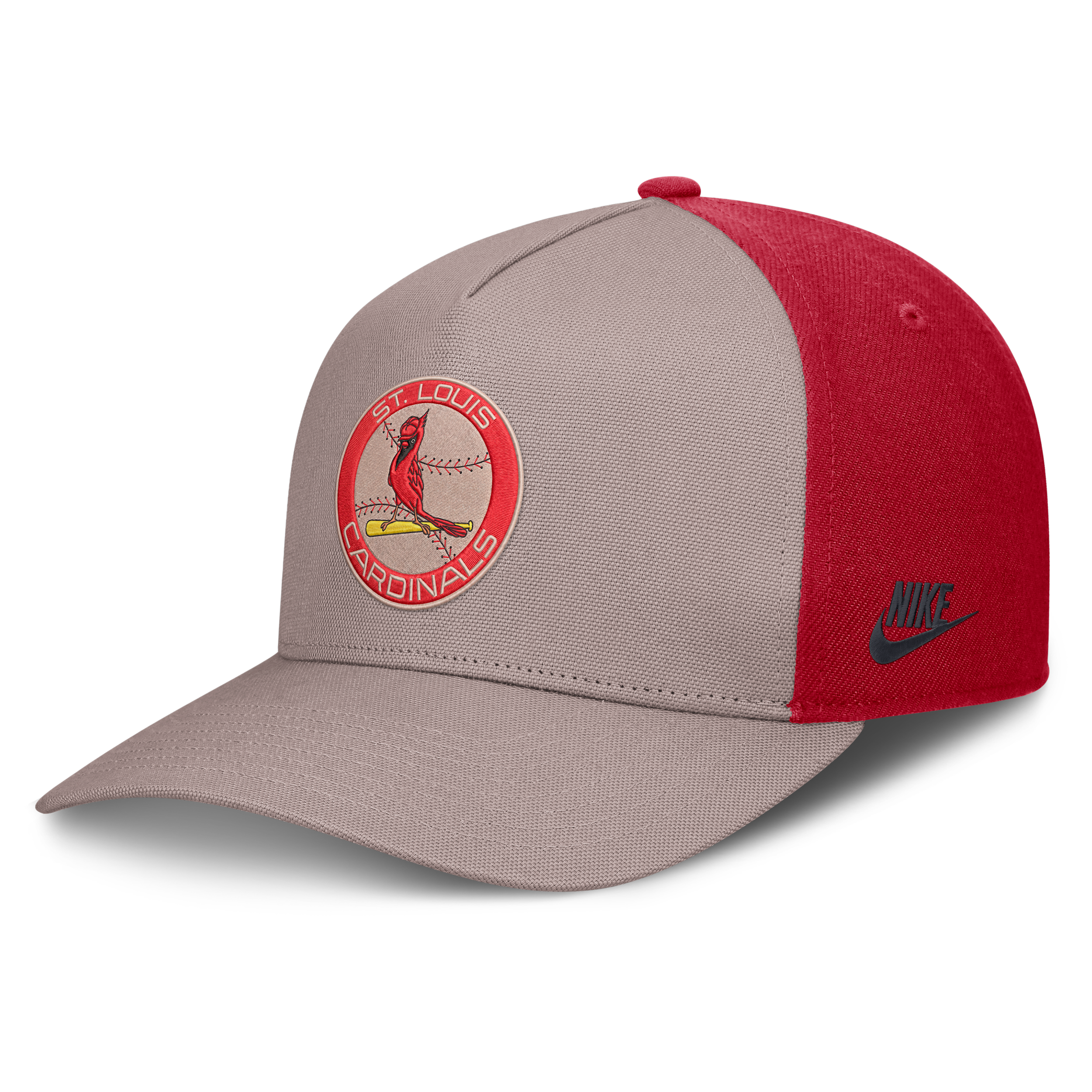 St. Louis Cardinals Cooperstown Rise Nike Men's MLB A-Frame Adjustable Hat in Brown | NB1A0KJ8S67-LCD