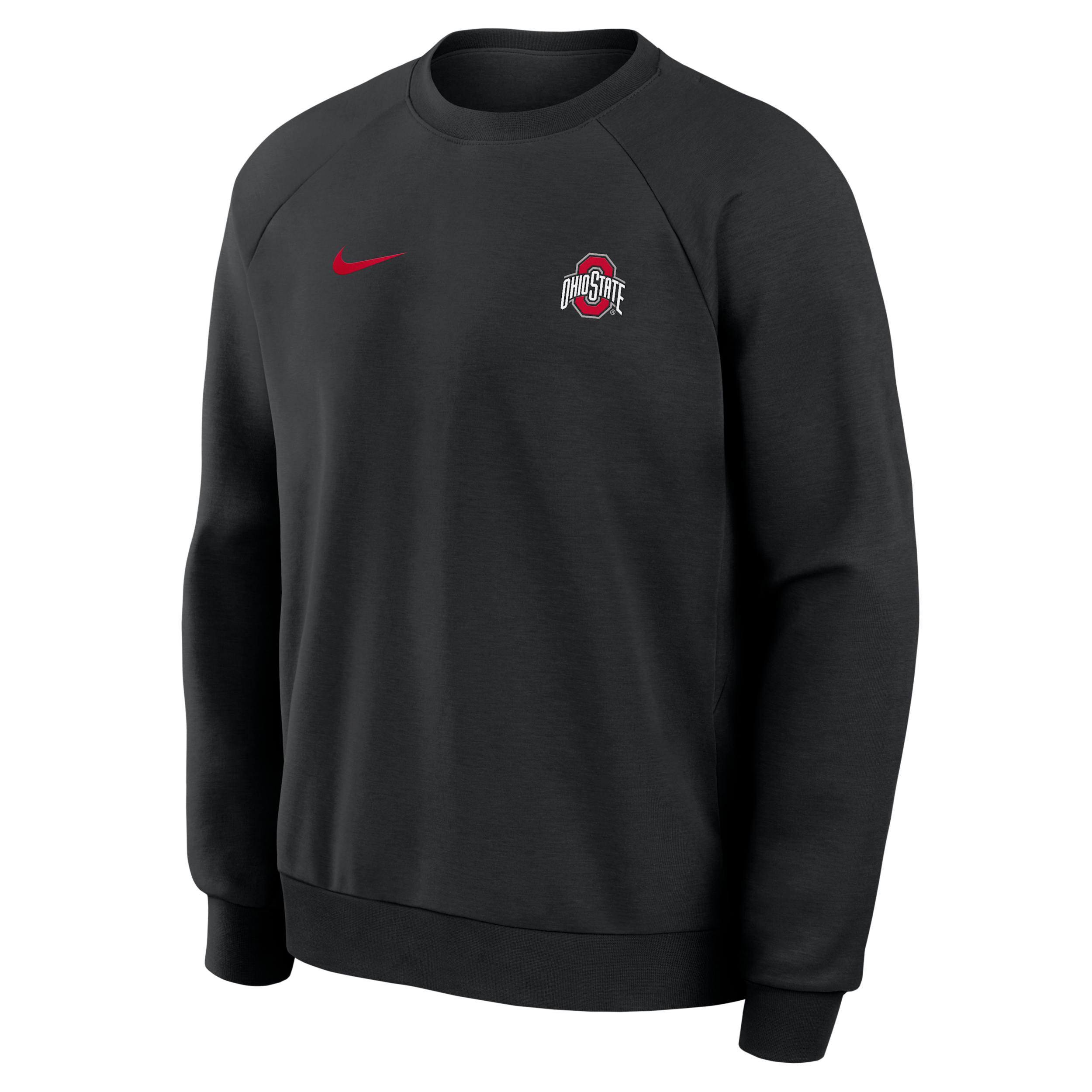 Ohio State Premium Performance Nike Men's Dri-FIT College Pullover Crew in Black | 03EK00AOH-BXN