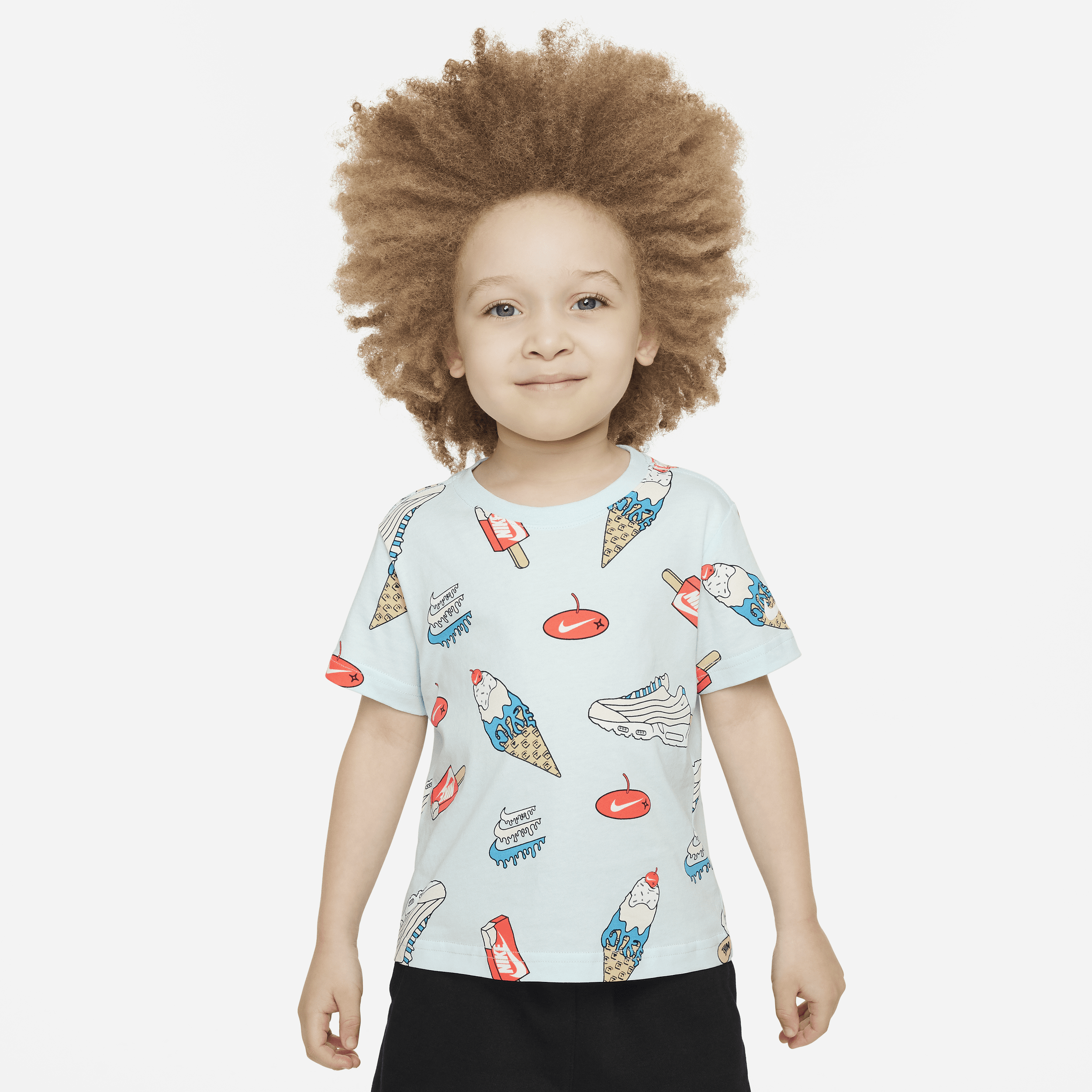 Shop Nike Toddler Sole Food Printed T-shirt In Blue