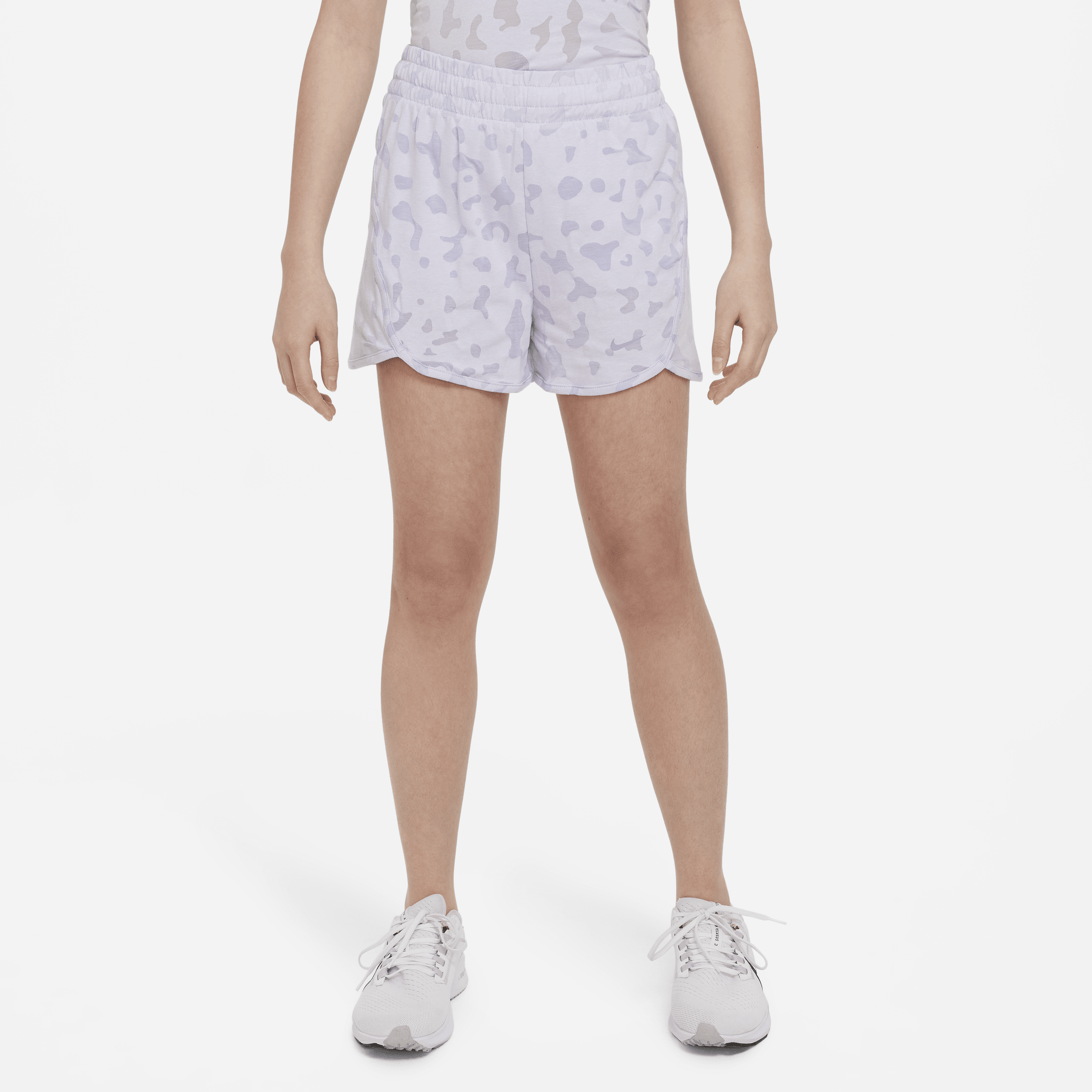 Nike Dri-FIT Breezy Big Kids' (Girls') High-Waisted Training Shorts.