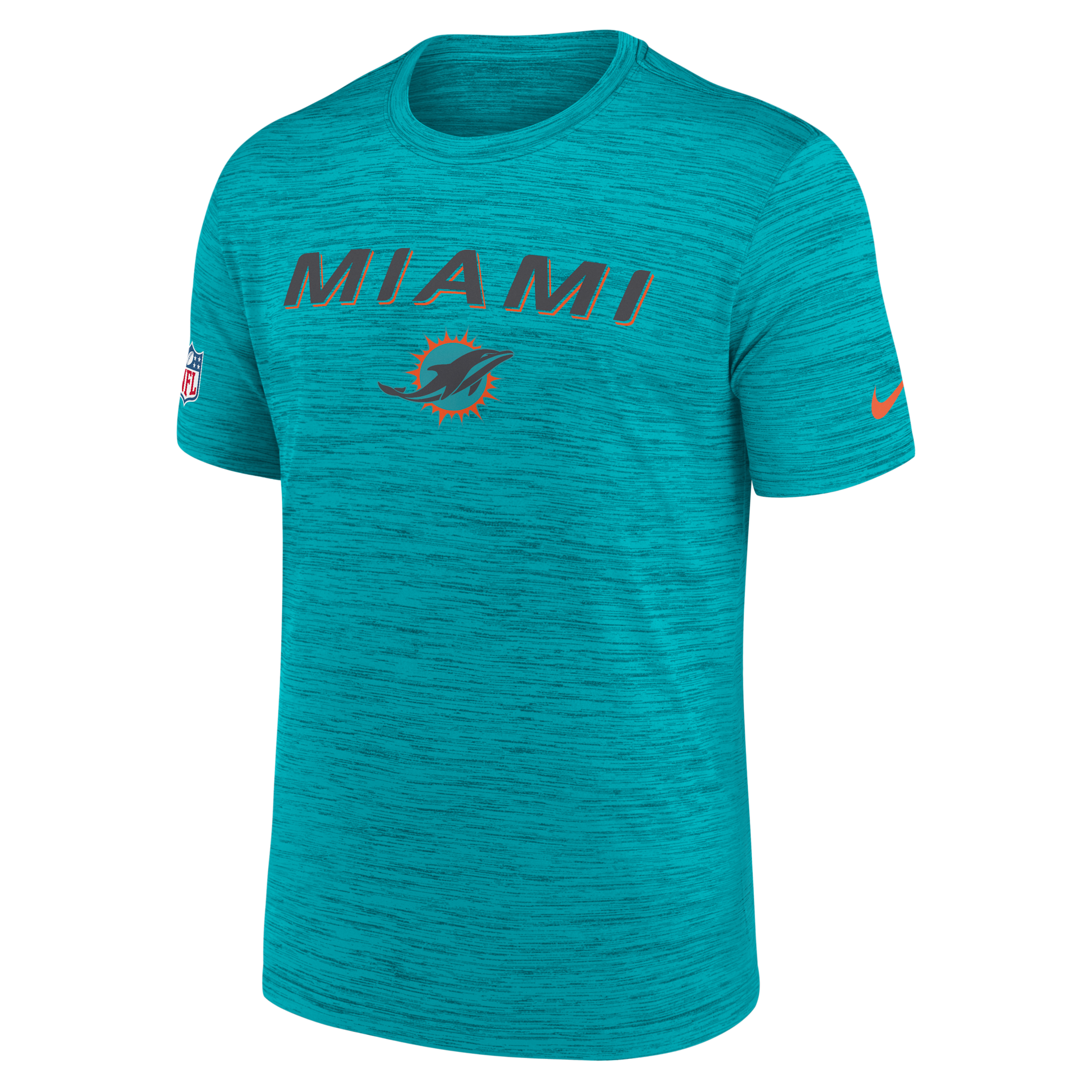 Miami Dolphins Rivalries Collection Sideline Velocity Nike Men's Dri-FIT NFL T-Shirt in Blue | 02ER3GT9P-DDB