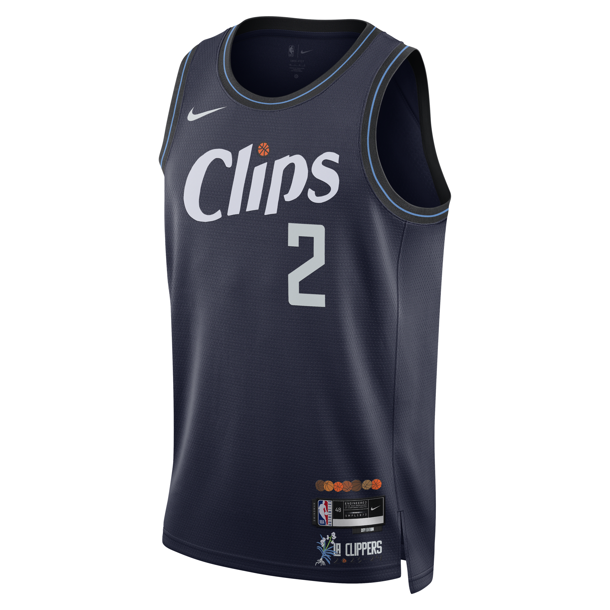Nike Kawhi Leonard La Clippers City Edition 2023/24  Men's Dri-fit Nba Swingman Jersey In Blue