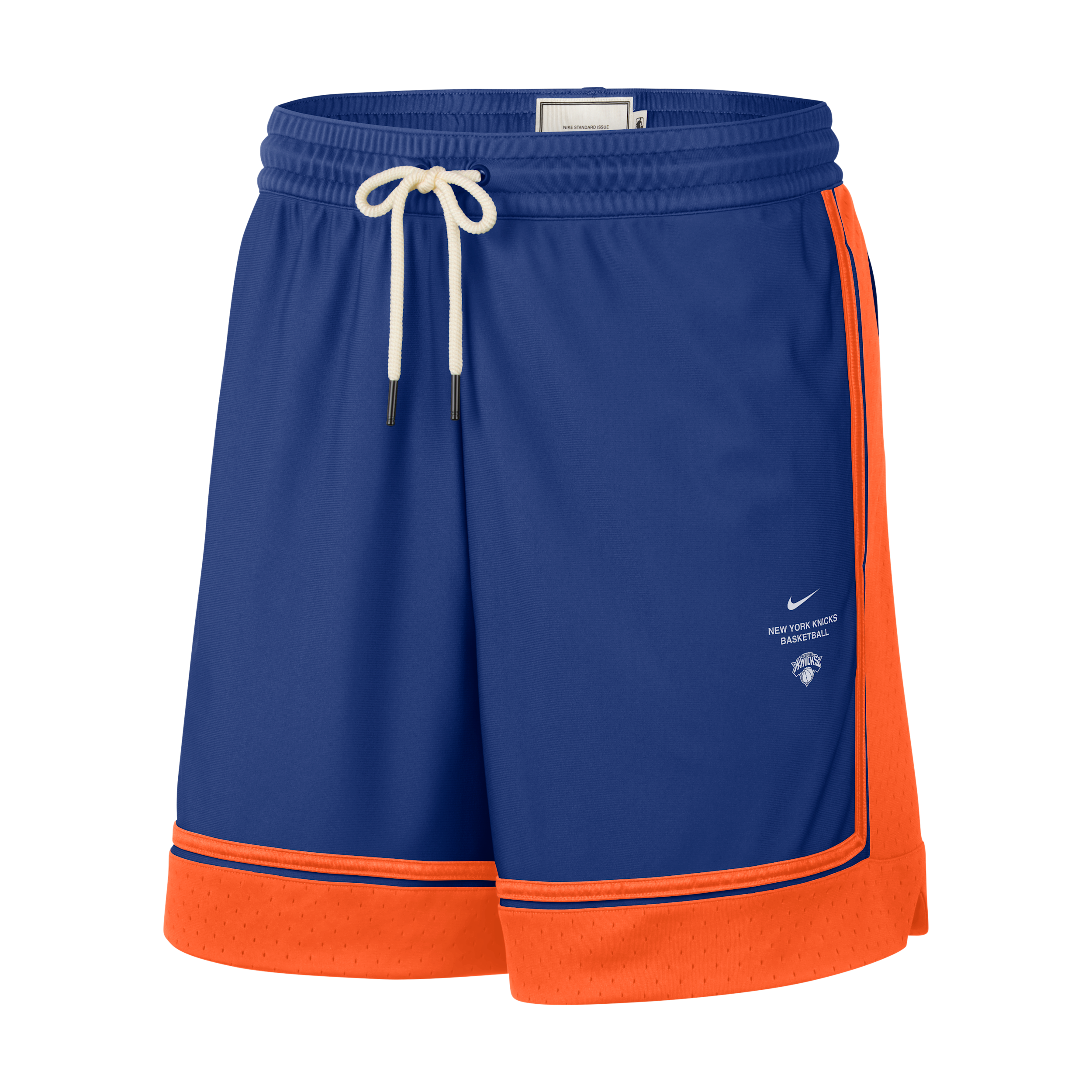 Nike Men's Blue New York Knicks 2026 Standard Issue Pre-Game Pro Shorts - Blue, Orange