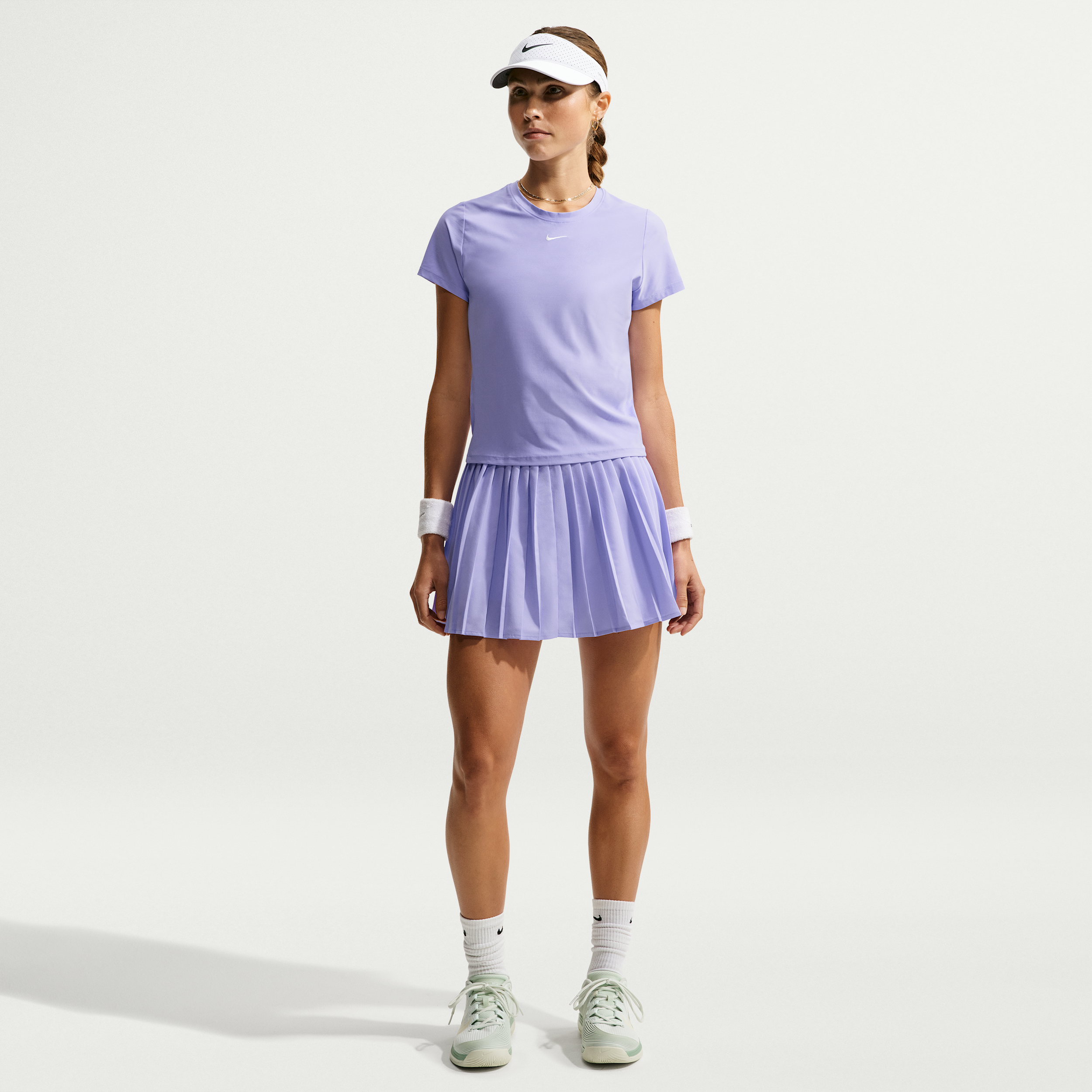 Nike Women's Victory Dri-FIT High-Waisted Tennis Skirt in Purple | HV9951-580