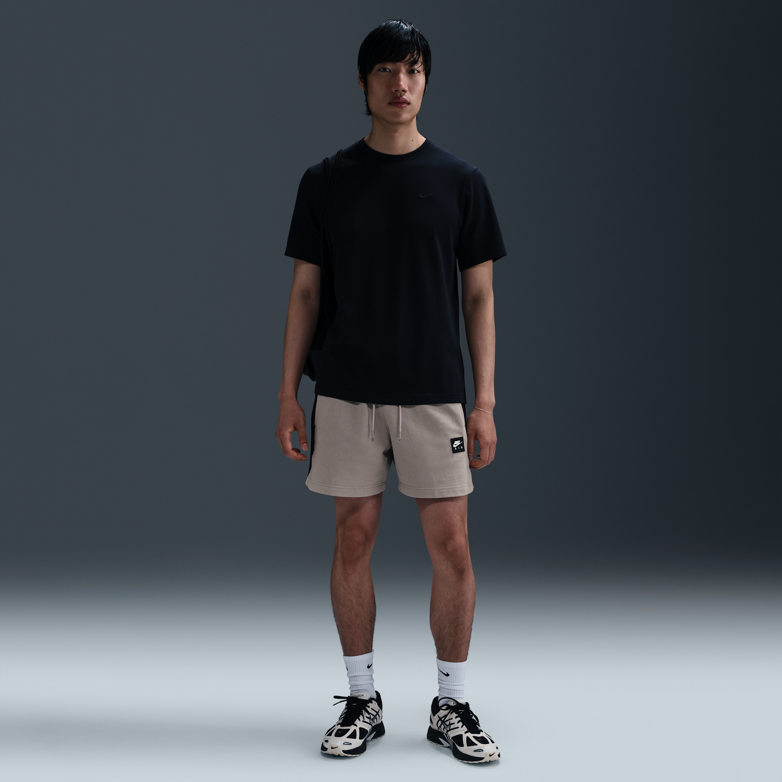Nike Men's Air Fleece Shorts In Grey