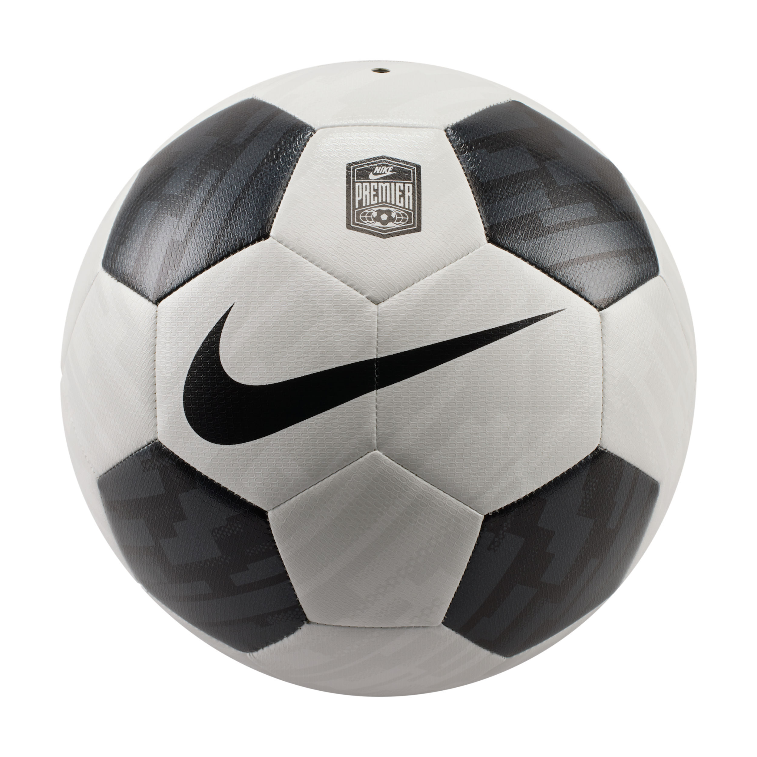 Nike Heritage Premier Soccer Ball, Size 5, White/Off White/Black