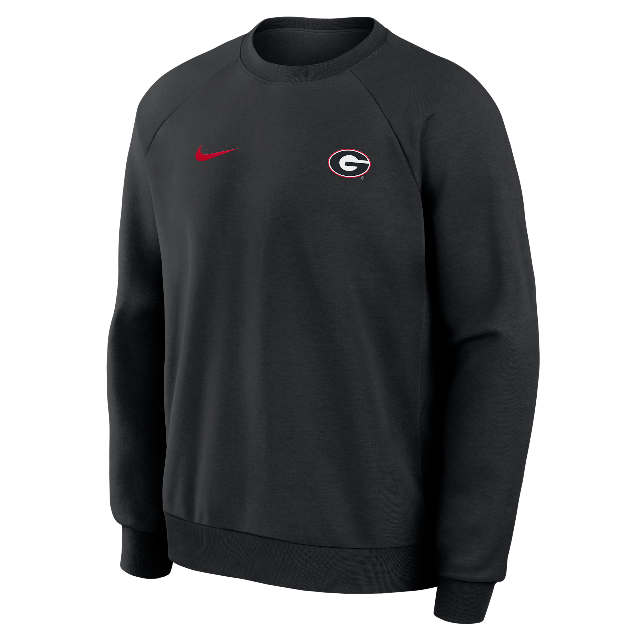 Georgia Premium Performance Nike Men's Dri-FIT College Pullover Crew in Black | 03EK00AGBN-BXN