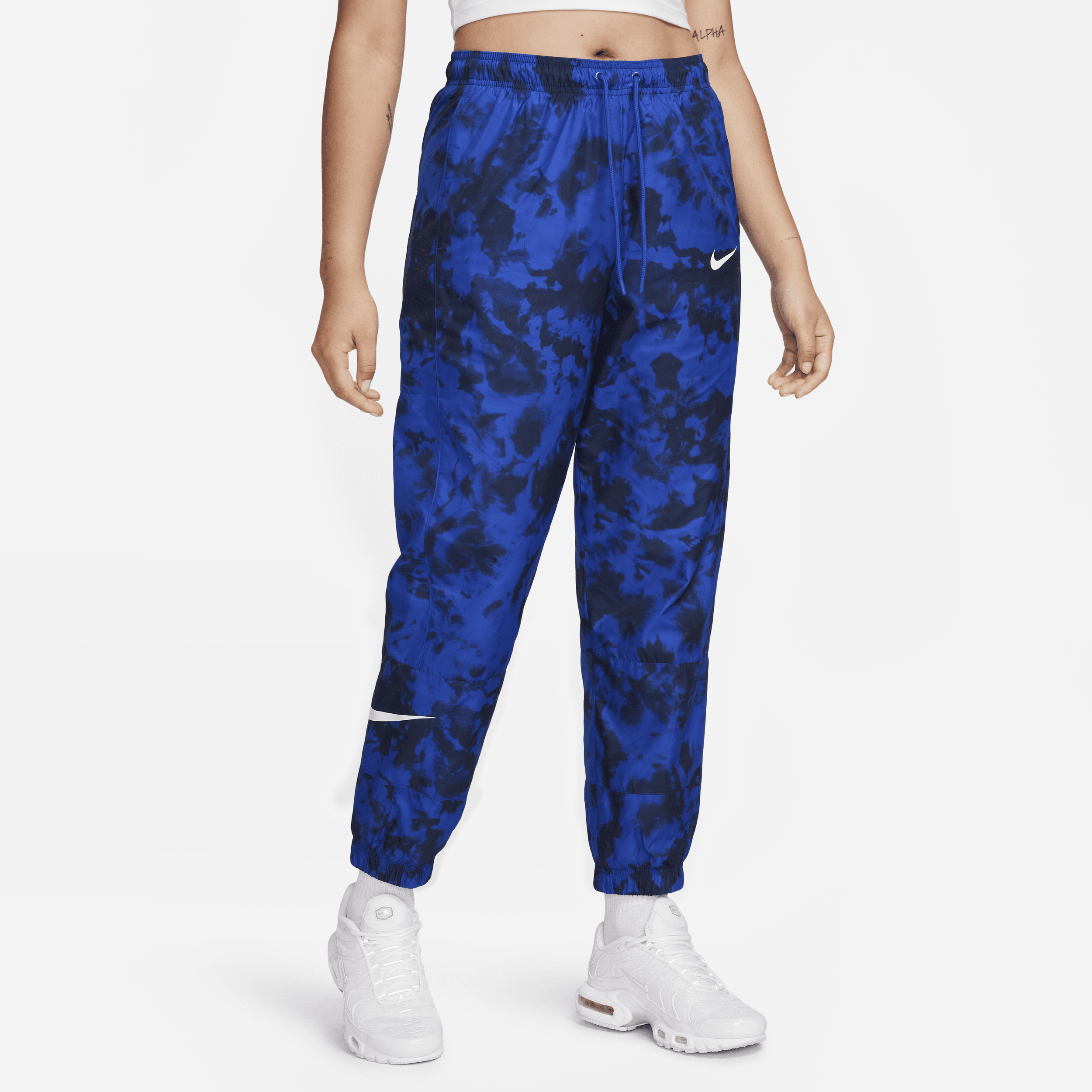 Shop Nike Women's U.s. Essential Graphic Jogger Pants In Blue