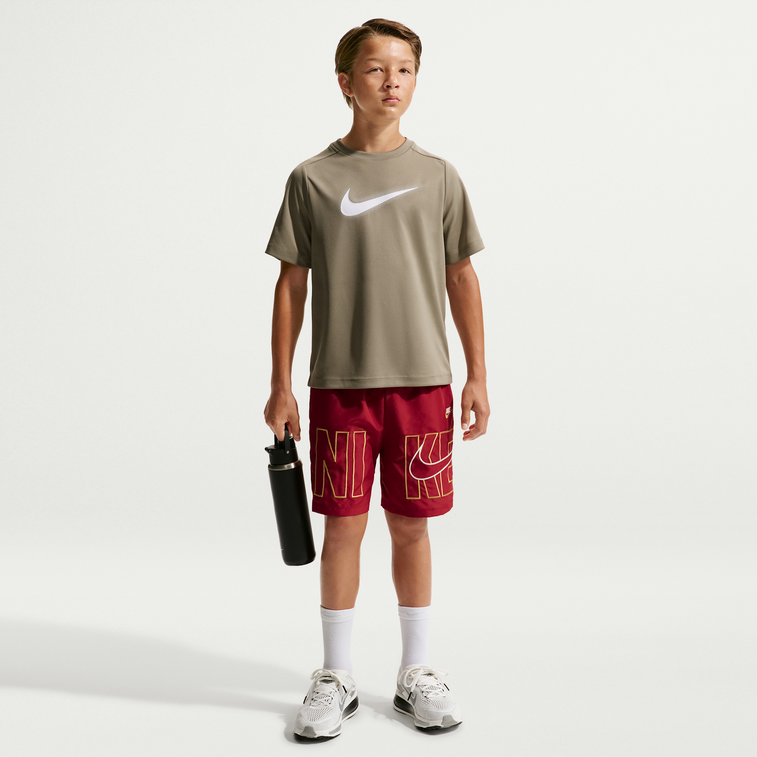 Nike Multi Big Kids' (Boys') Dri-FIT Training Shorts in Red | IR4929-608