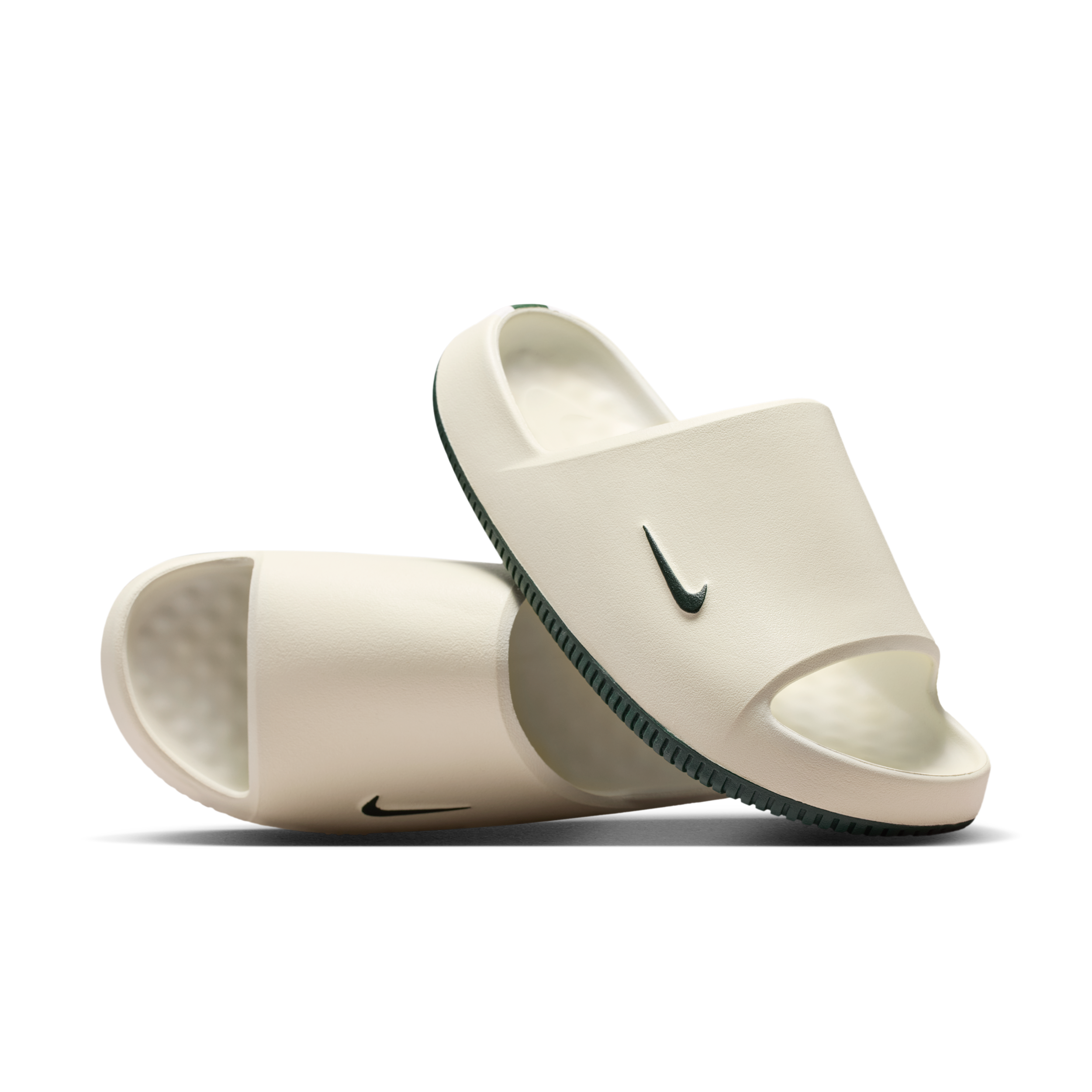 Nike Men's Calm (Michigan State) College Slides in White | IM3263-100