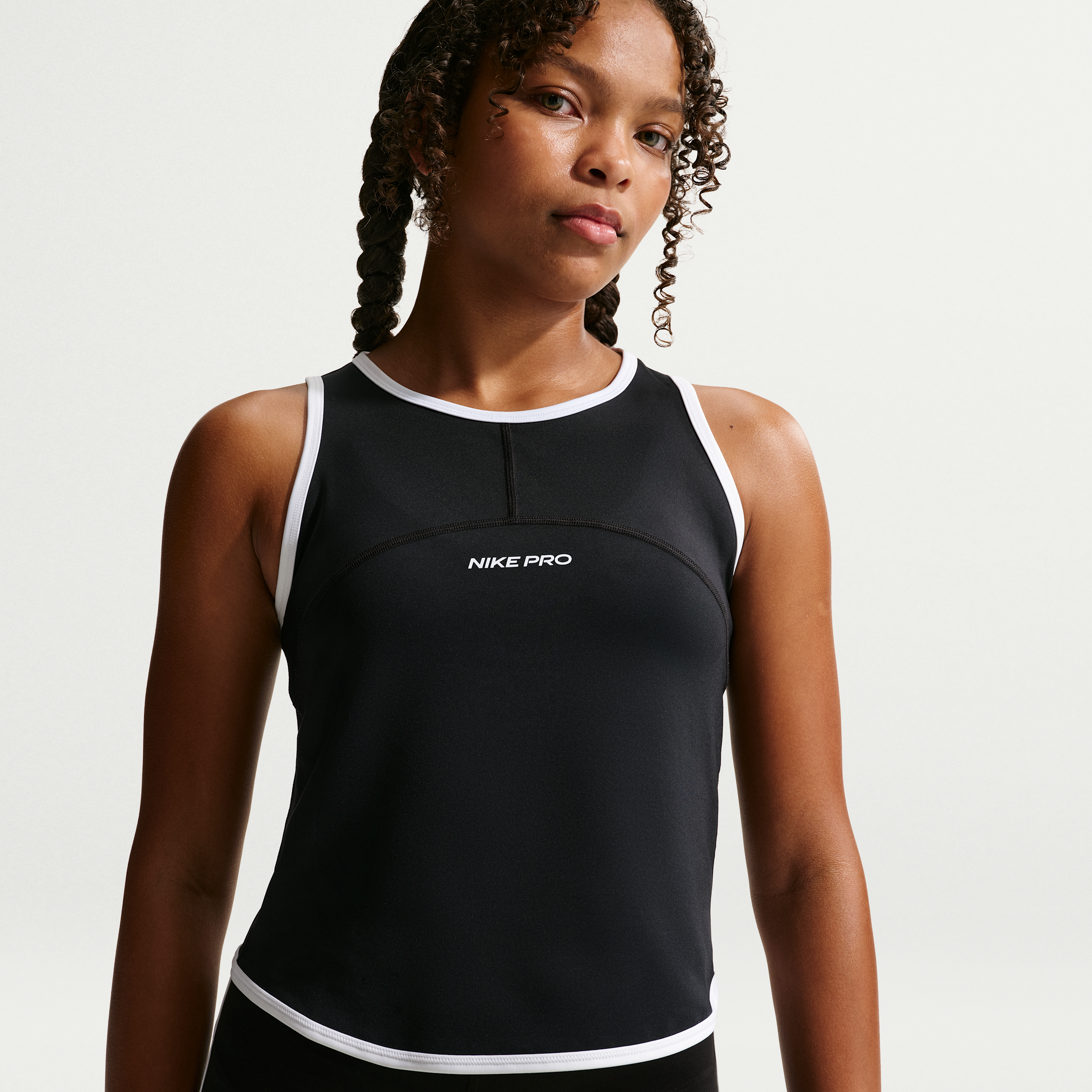 Women's Nike Pro Girls' Dri-FIT Tank Top in Black | IF2760-010