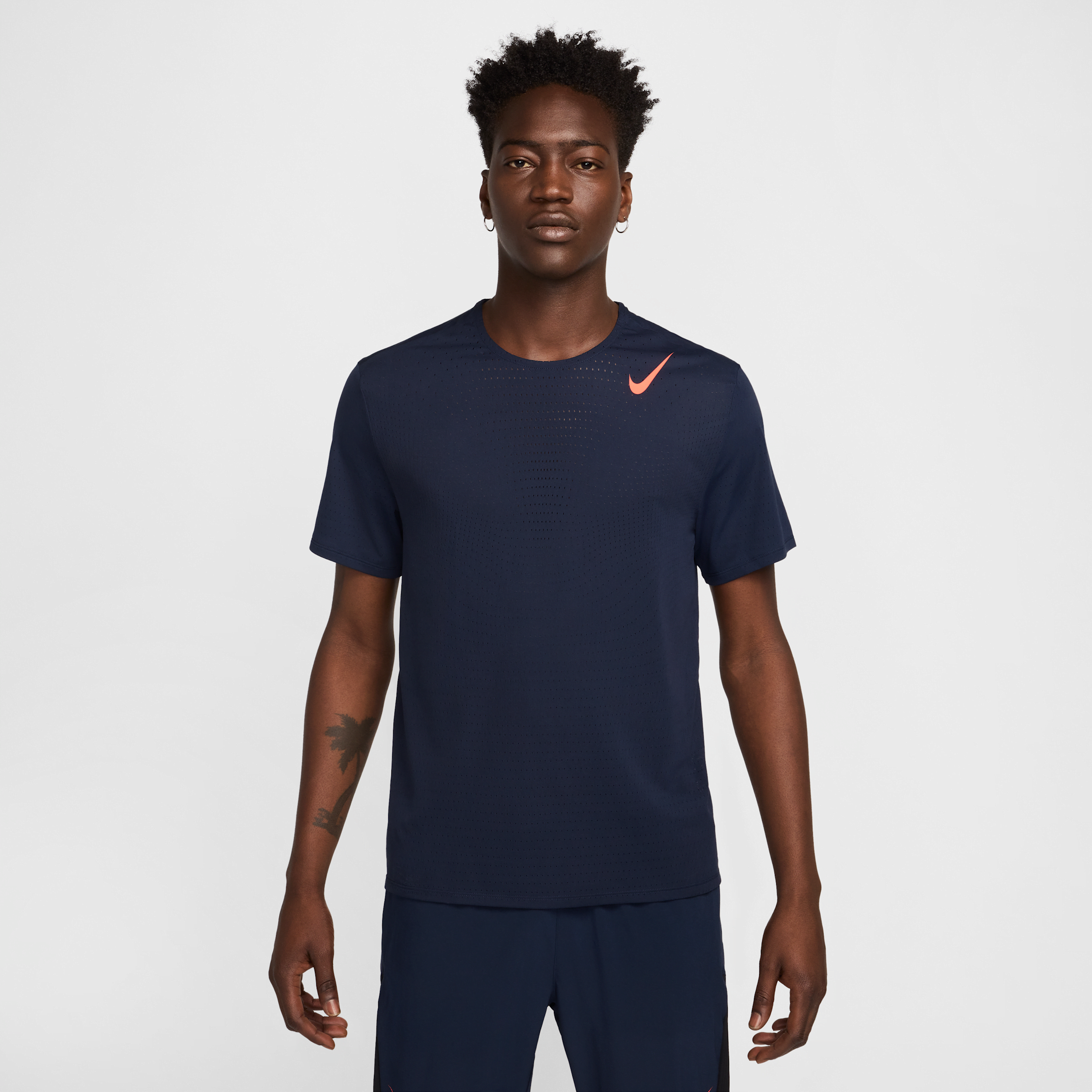 Nike Men's Aeroswift Dri-fit Adv Short-sleeve Running Top In Blue