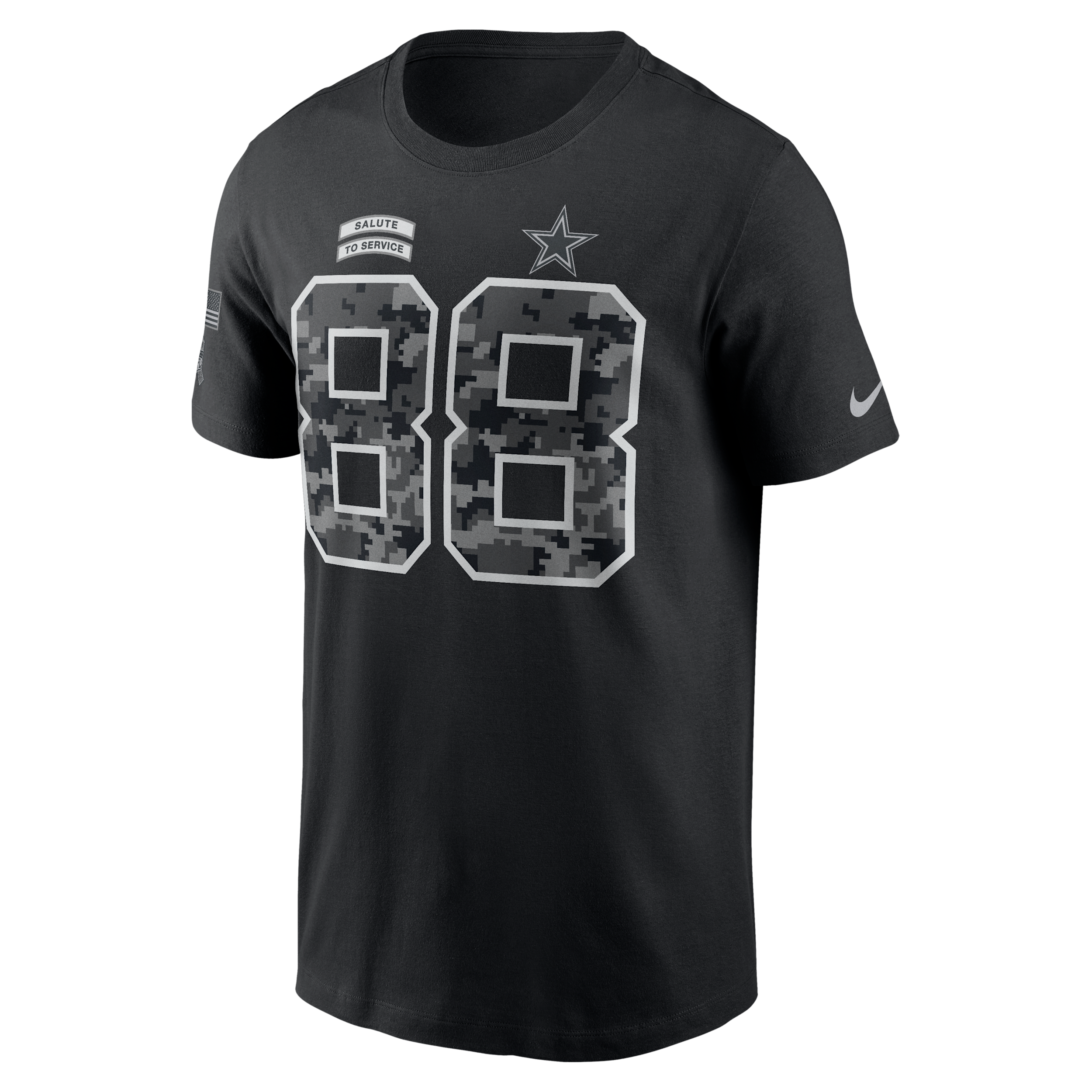 CeeDee Lamb Dallas Cowboys Salute to Service Nike Men's NFL T-Shirt in Black | N19900AF39-E5T