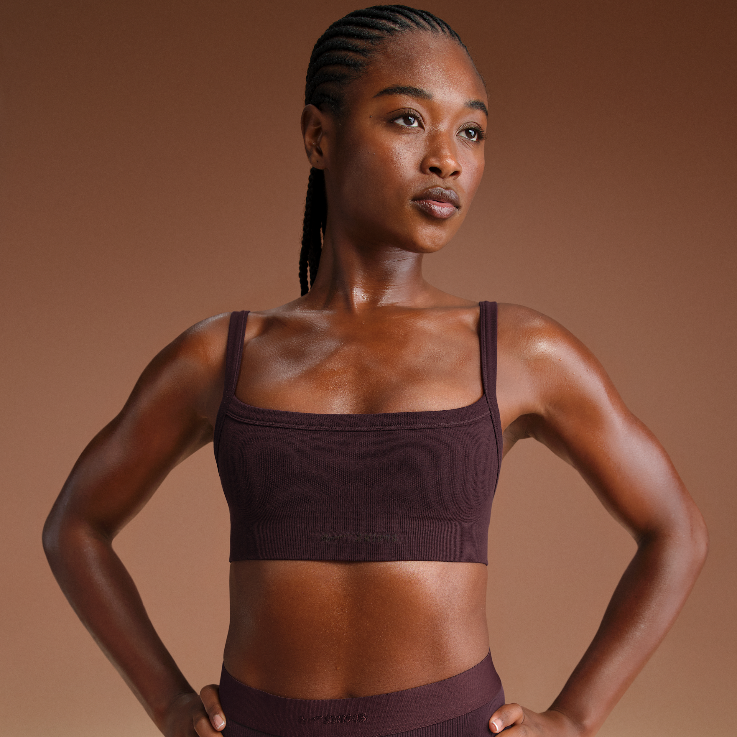 Nike Women'sskims Vintage Seamless Cami Bra In Red