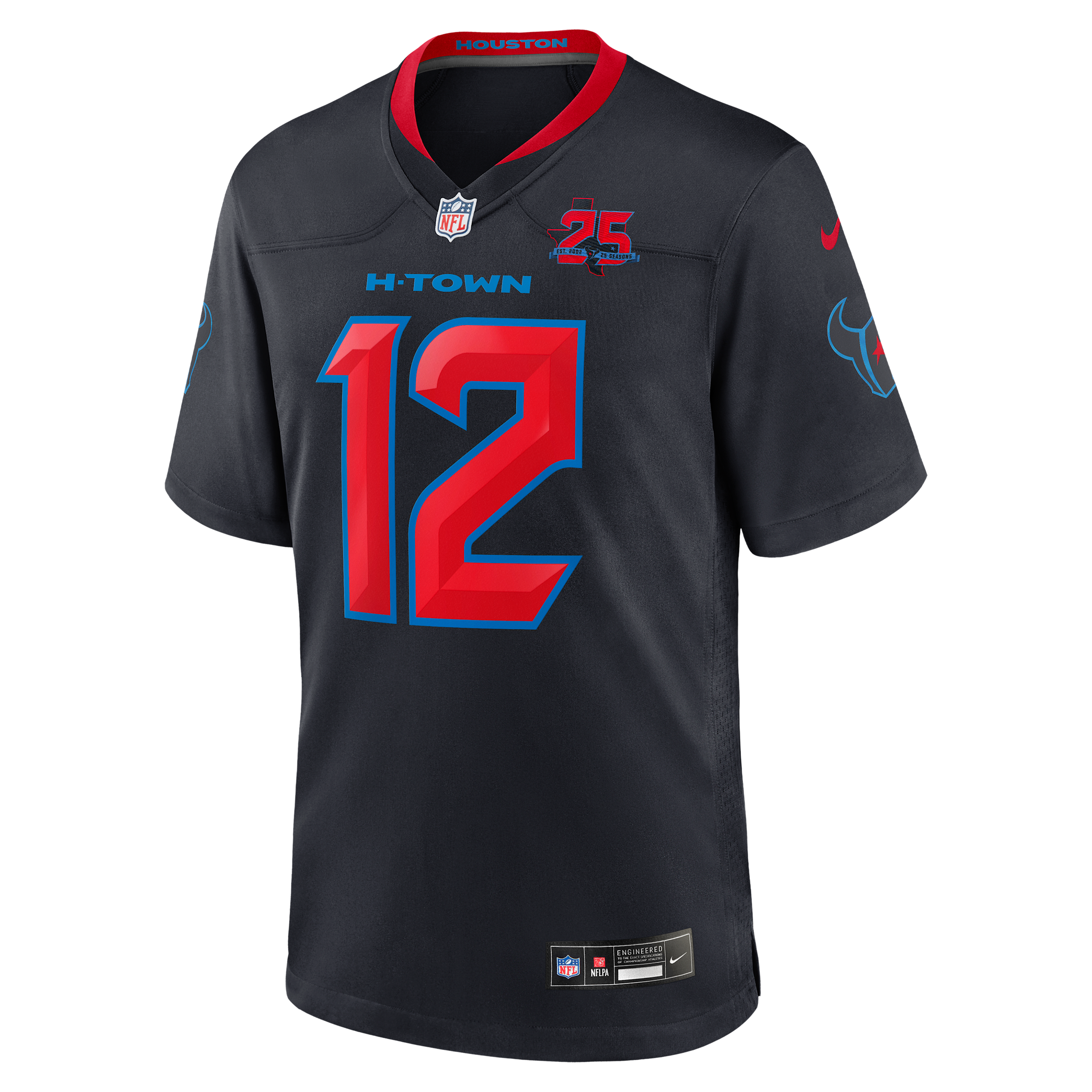 Nico Collins Houston Texans 25th Season Nike Men's NFL Game Jersey in Blue | 67NM0B9H9HF-FY7