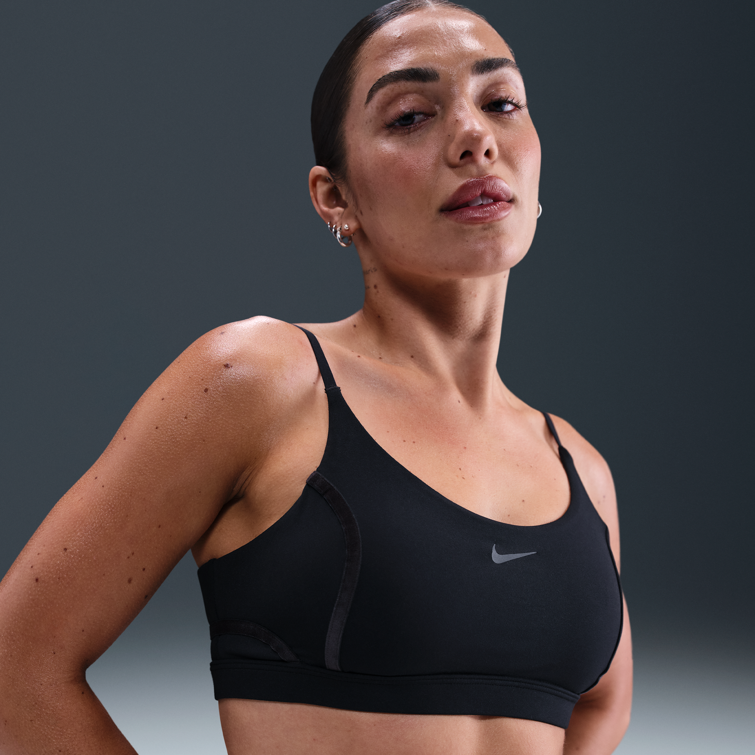 Nike Women's One Light-support Padded Sports Bra In Black