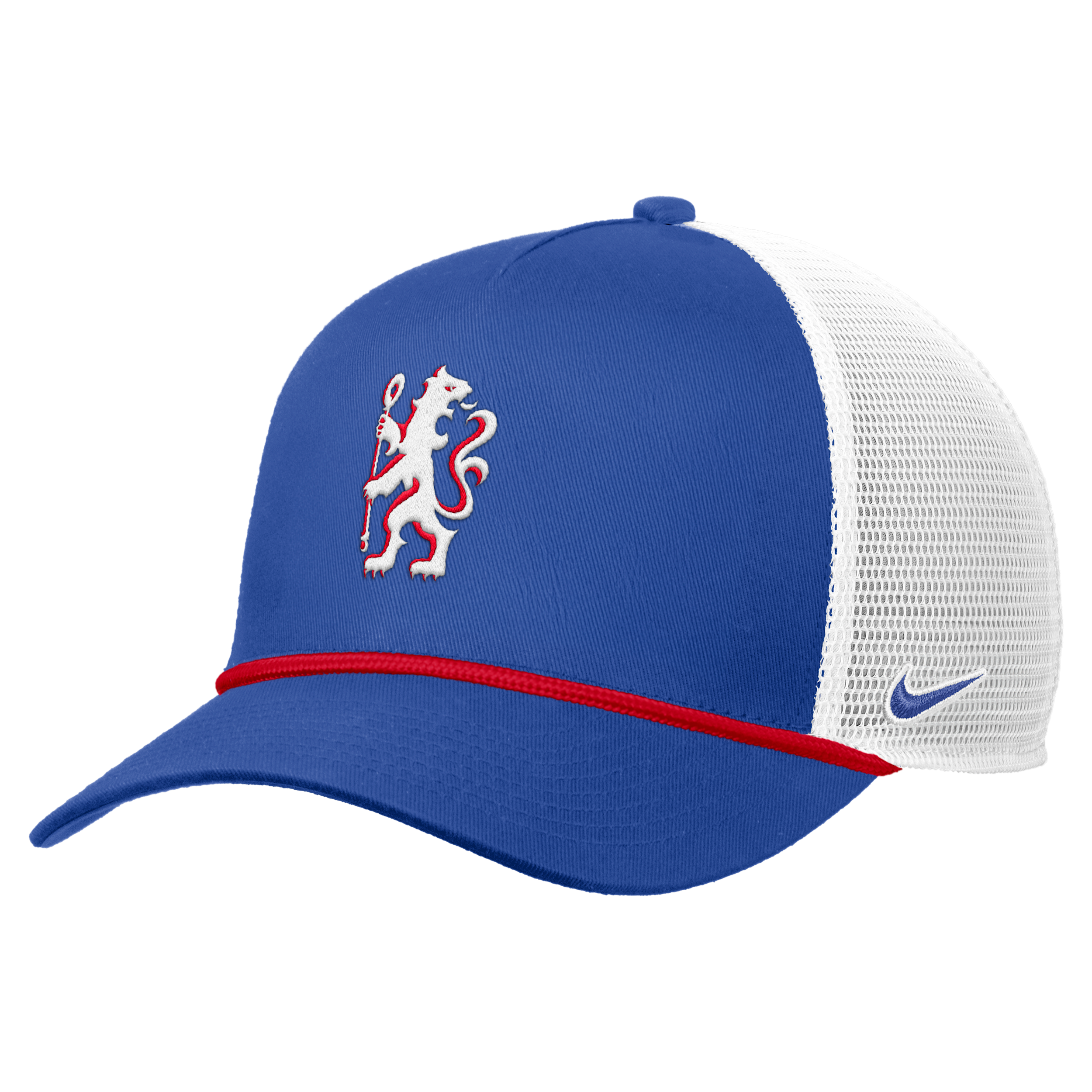 Nike Men's Royal Chelsea Rise Rope Trucker A-Frame Adjustable Hat - Royal