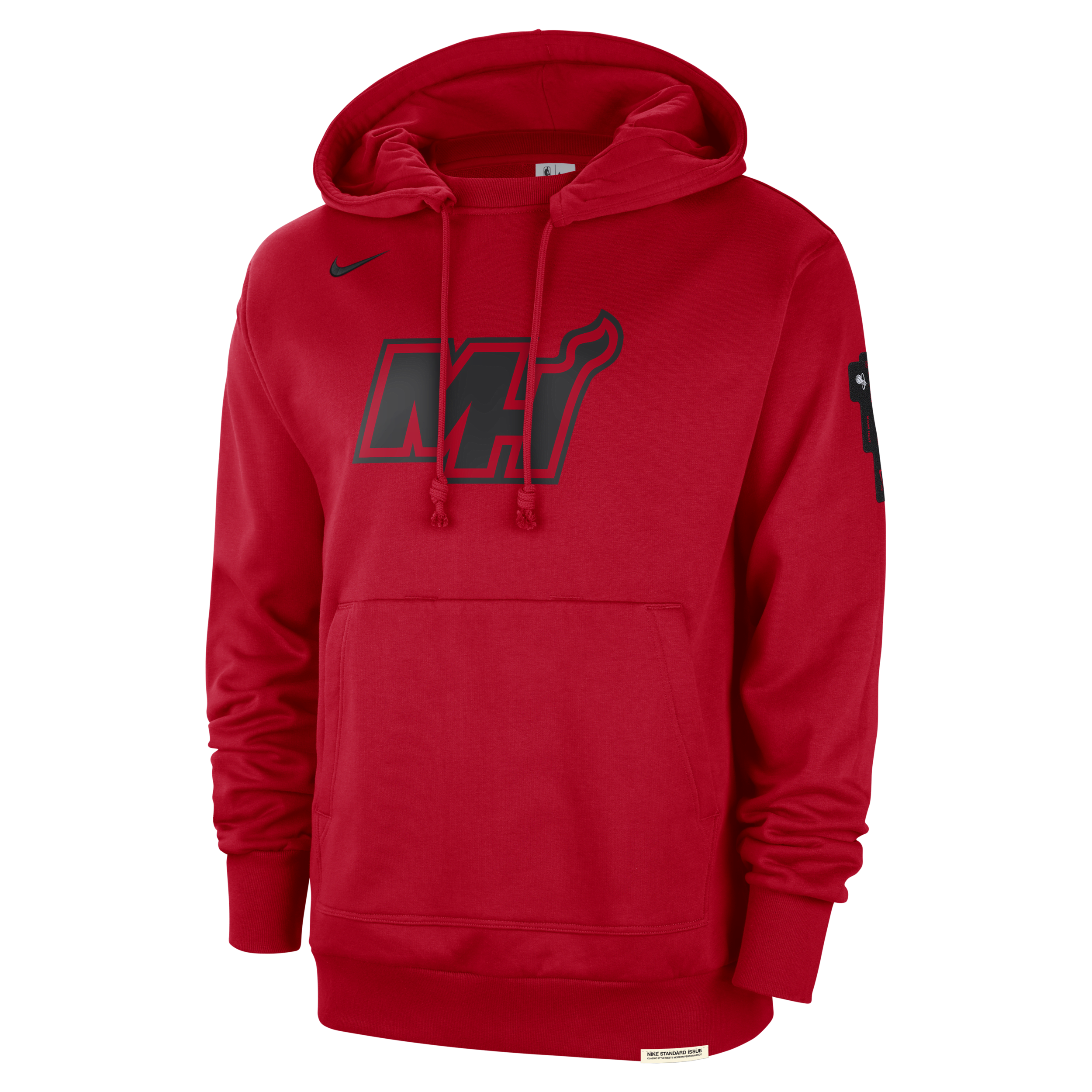 Shop Nike Miami Heat Standard Issue 2023/24 City Edition  Men's Nba Courtside Hoodie In Red