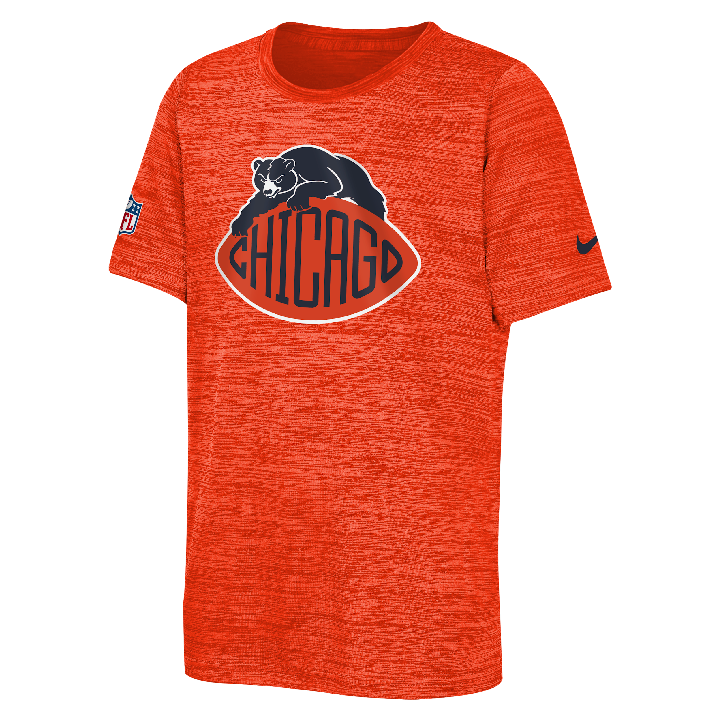 Chicago Bears Rivalries Collection Sideline Velocity Big Kids' Nike Dri-FIT NFL T-Shirt in Blue | Z1B7NFSQBRS-000