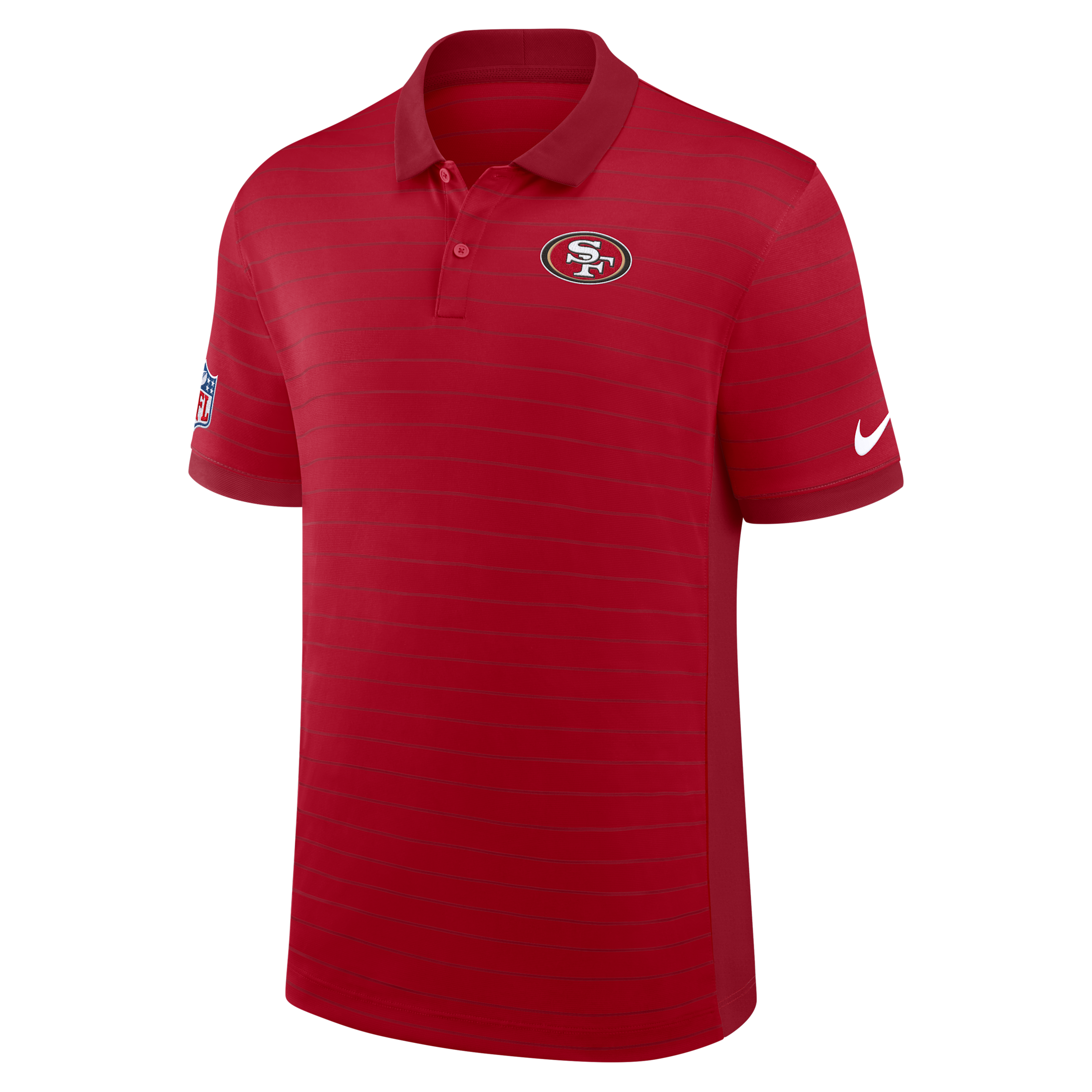 Nike San Francisco 49ers Sideline Victory Stripe  Men's Dri-fit Nfl Polo In Red